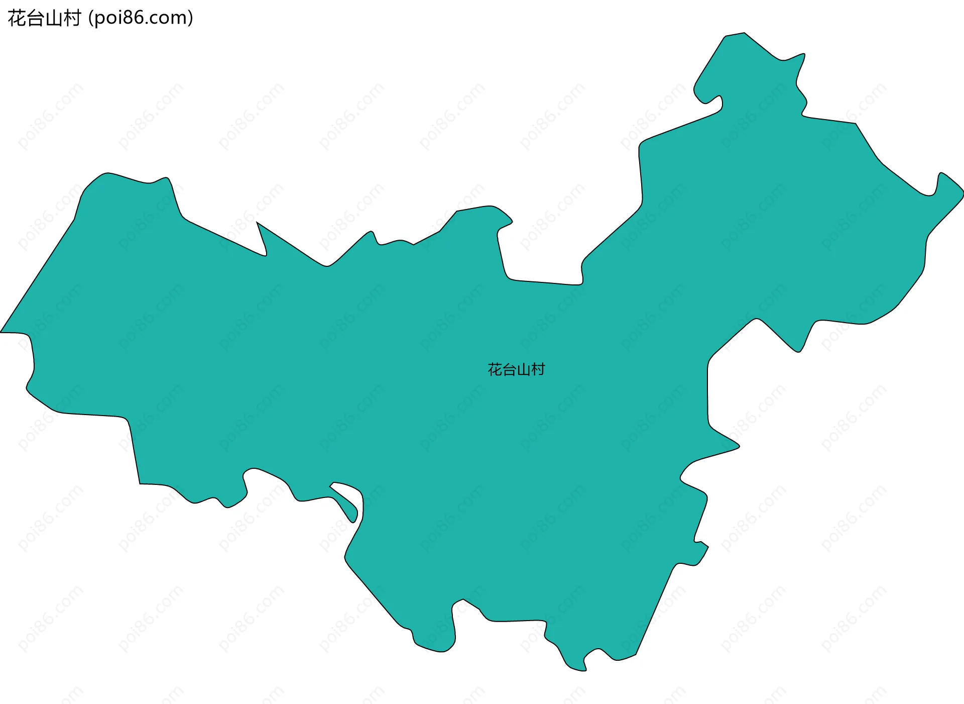 花台山村边界地图