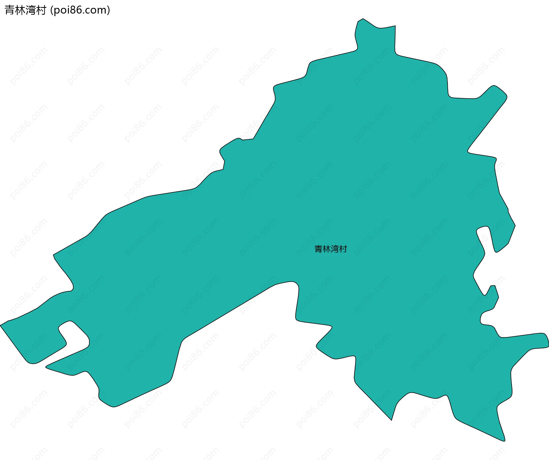 青林湾村边界地图