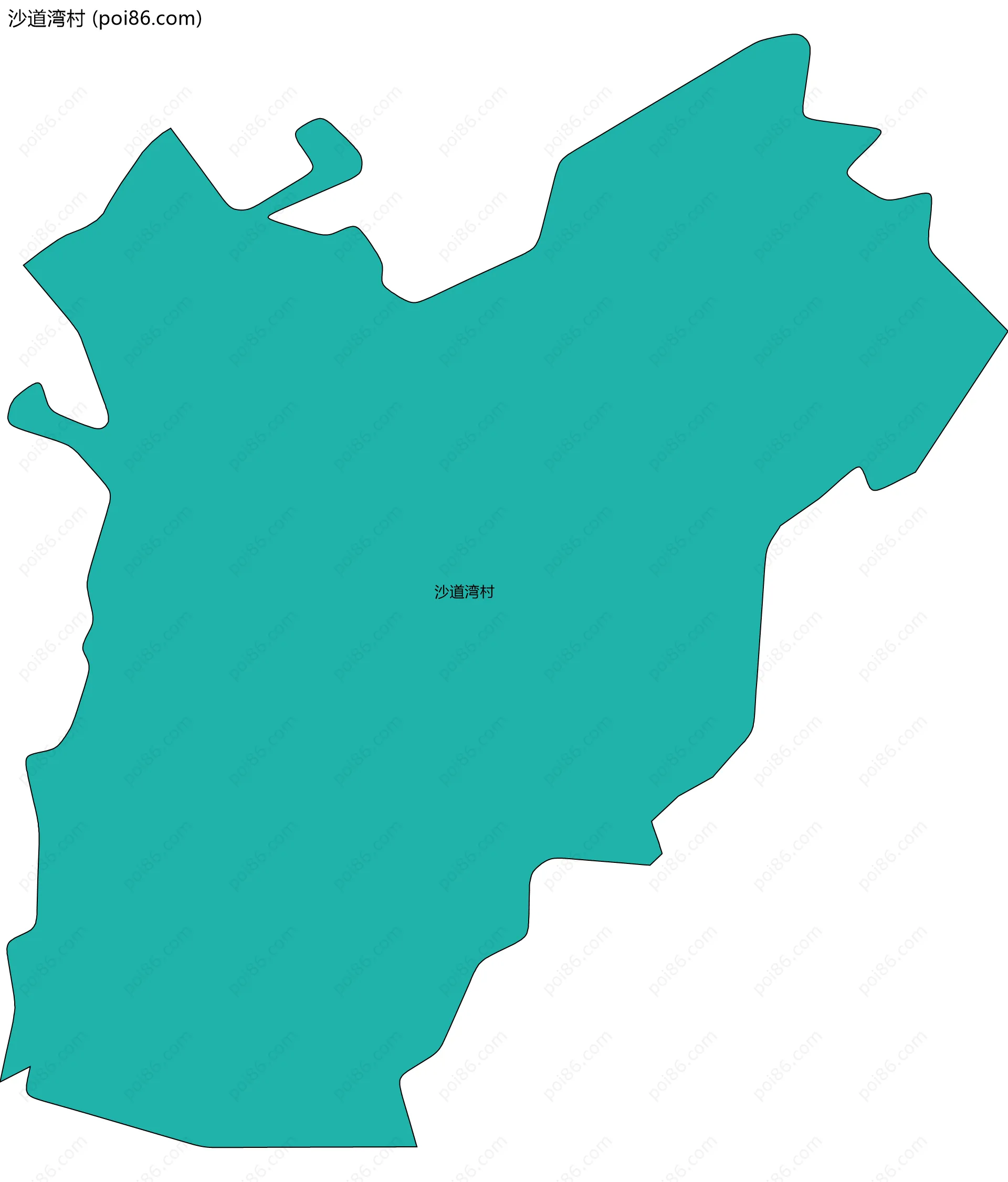 沙道湾村边界地图