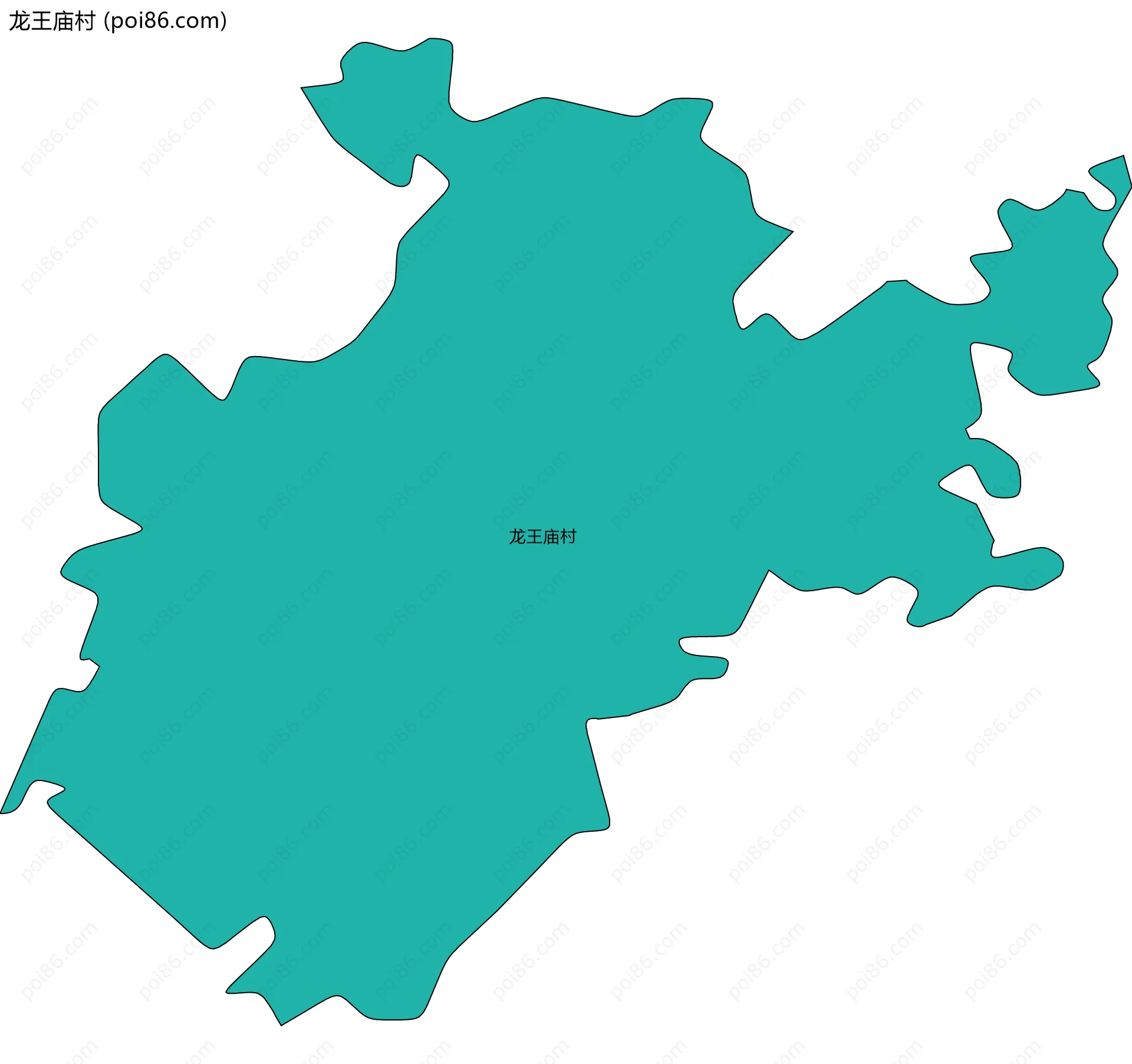 龙王庙村边界地图