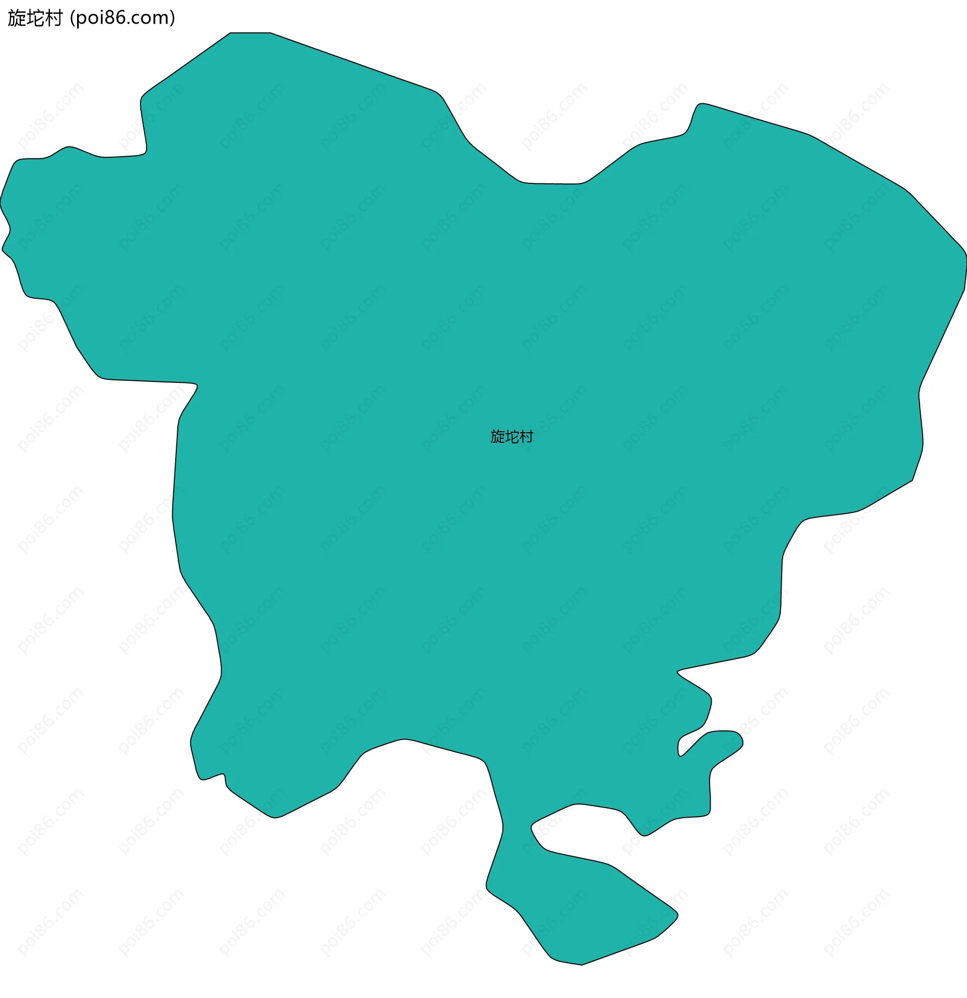 旋坨村边界地图