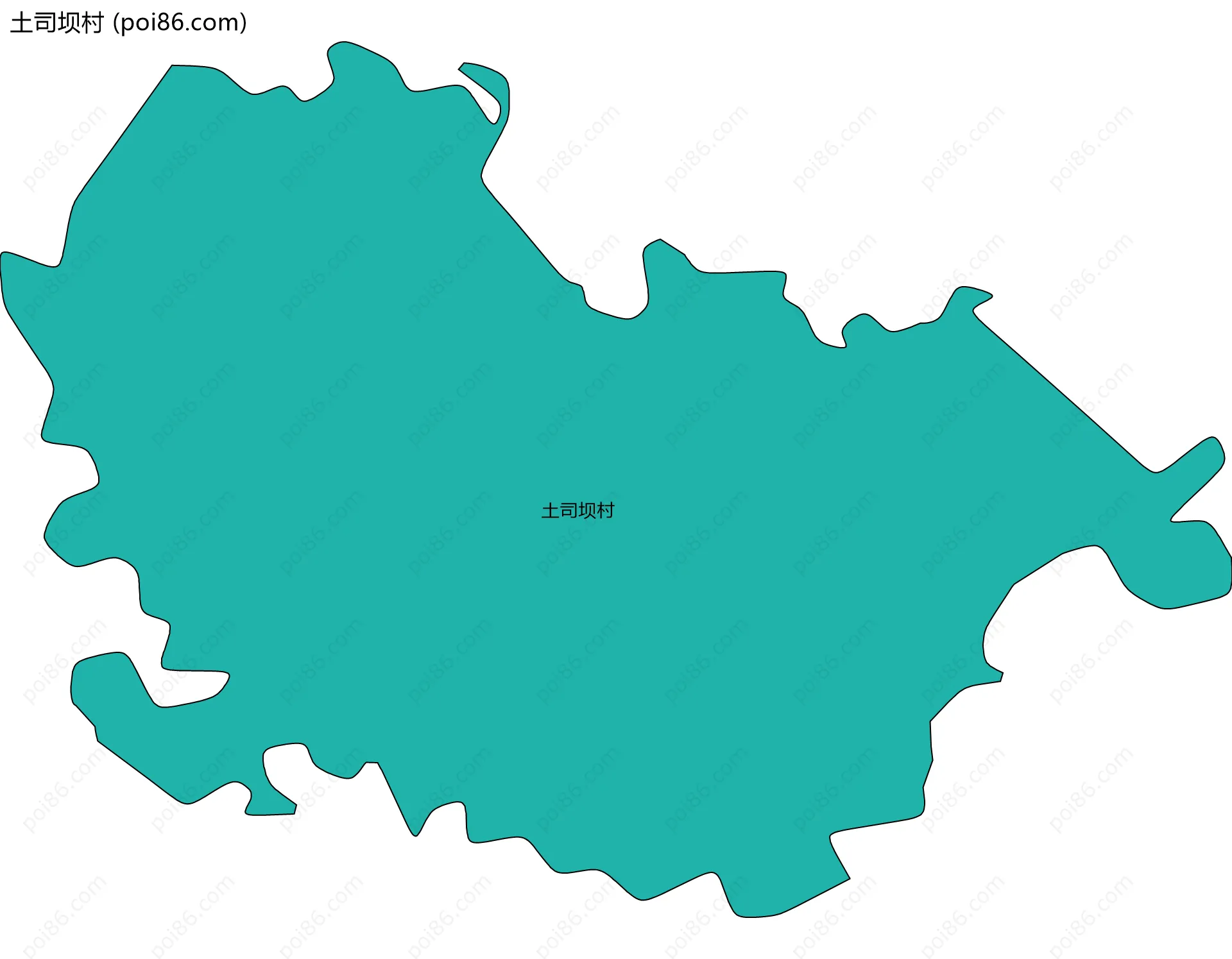 土司坝村边界地图