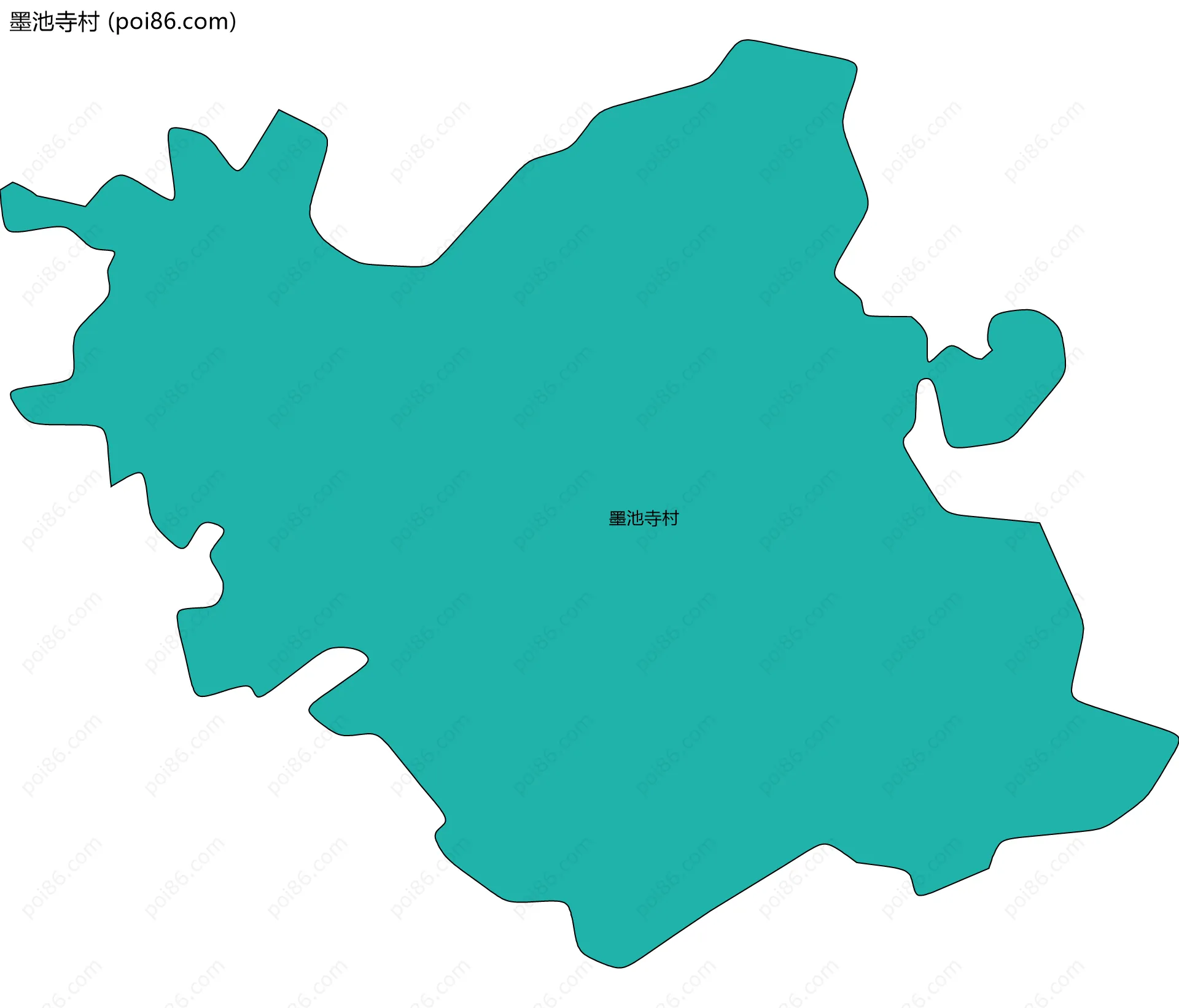 墨池寺村边界地图