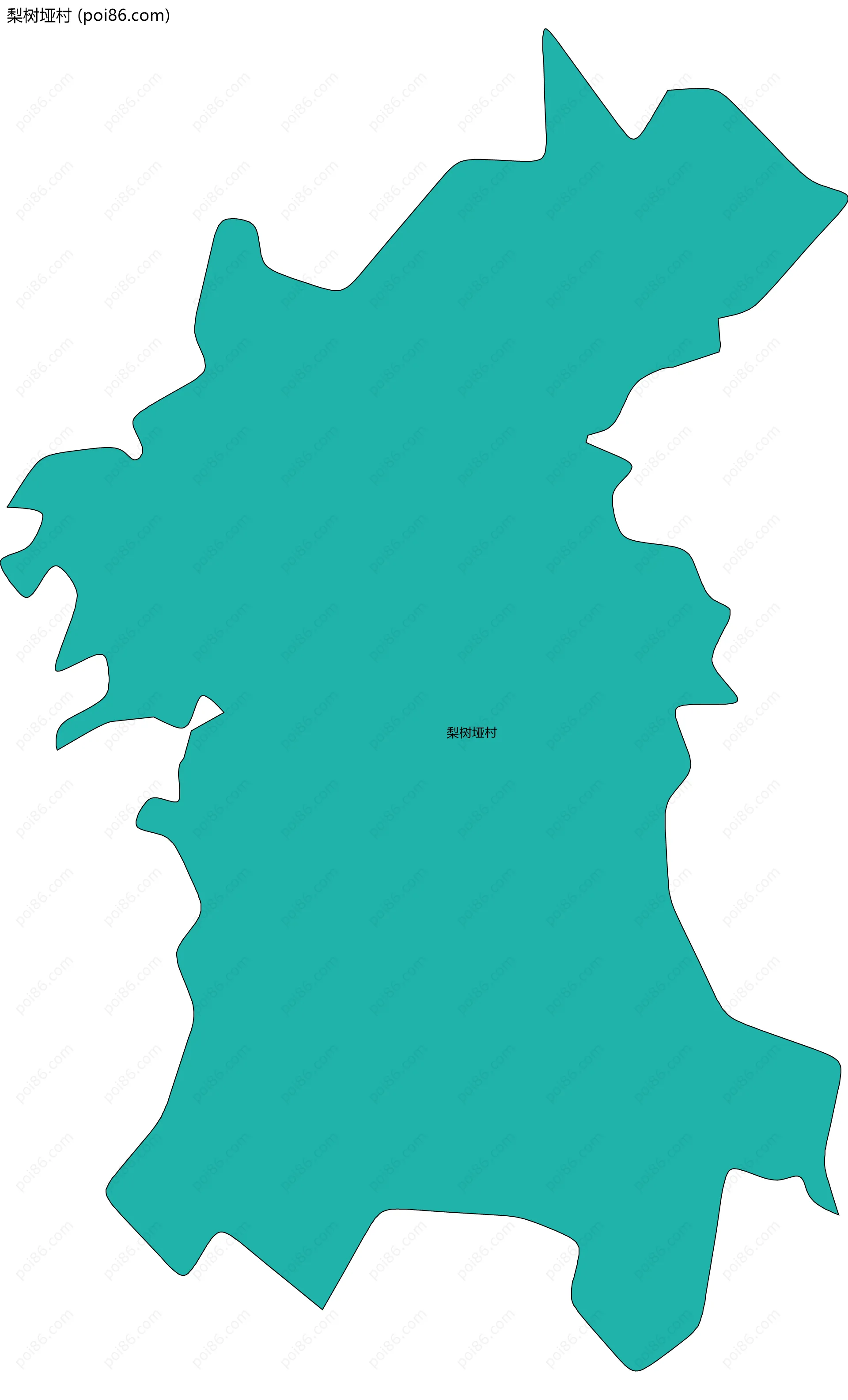 梨树垭村边界地图