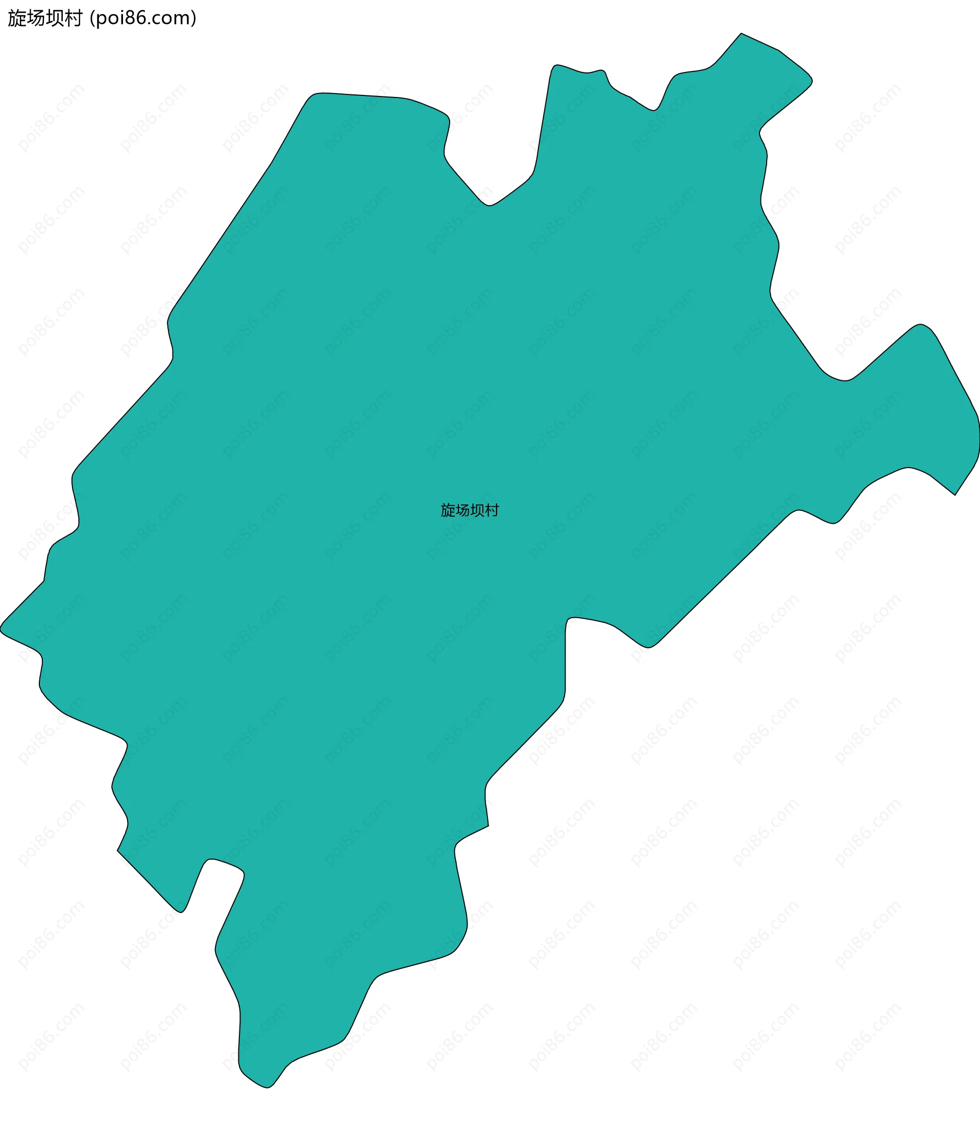 旋场坝村边界地图