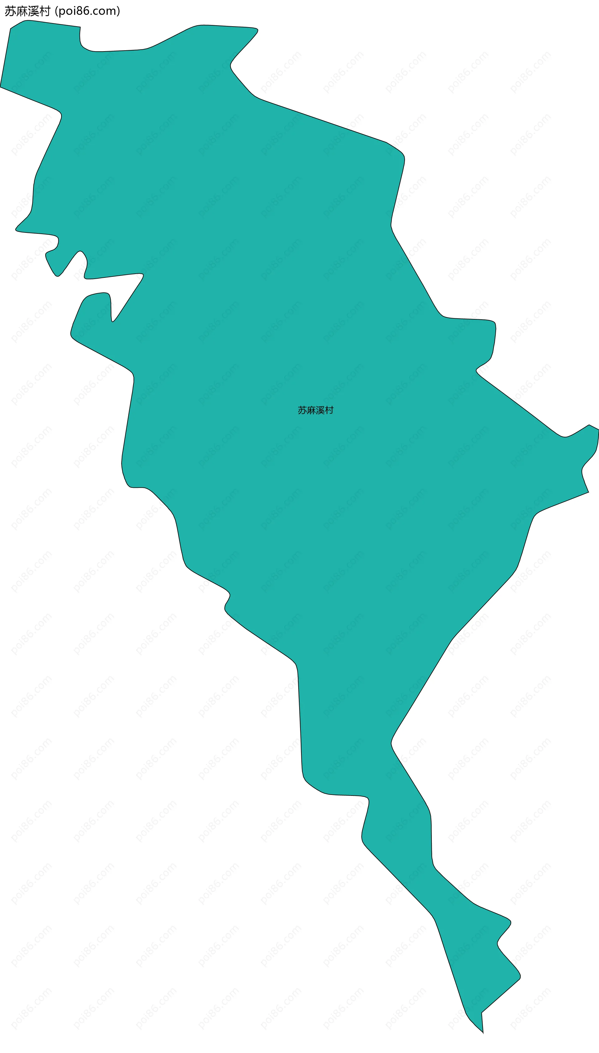 苏麻溪村边界地图