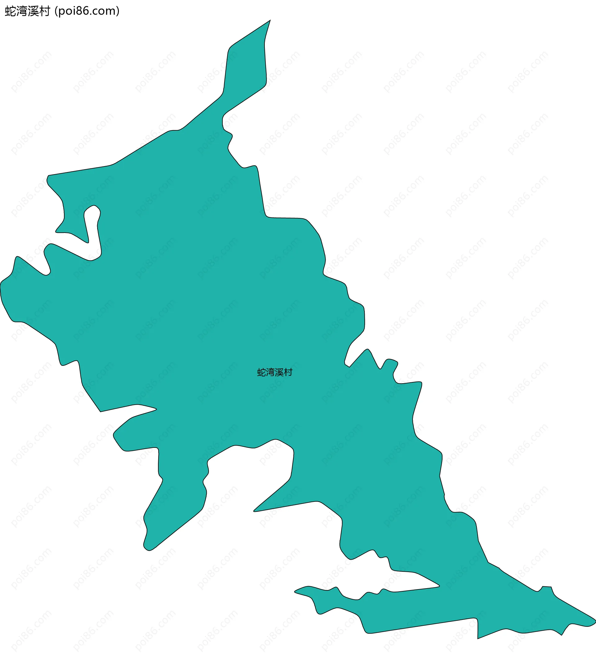 蛇湾溪村边界地图