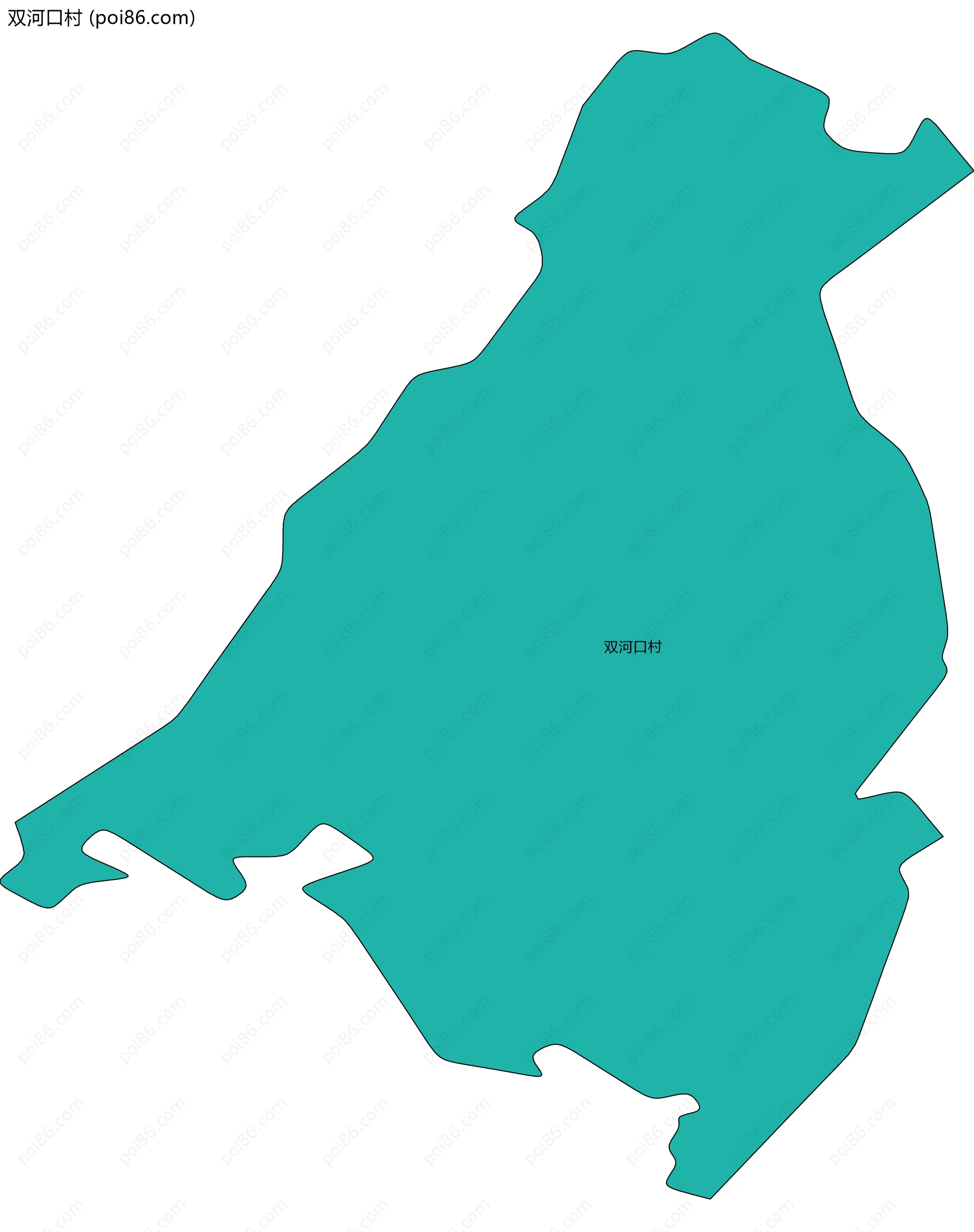 双河口村边界地图