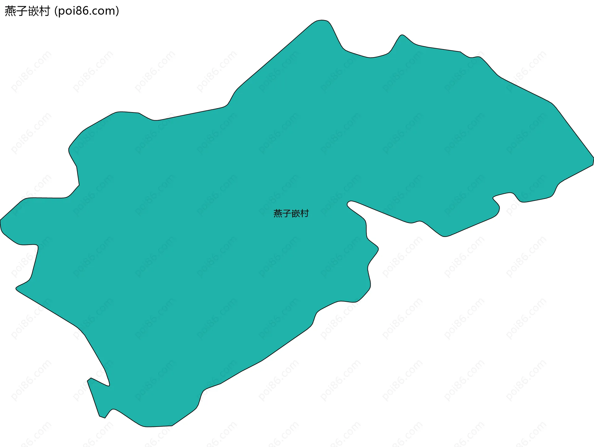 燕子嵌村边界地图