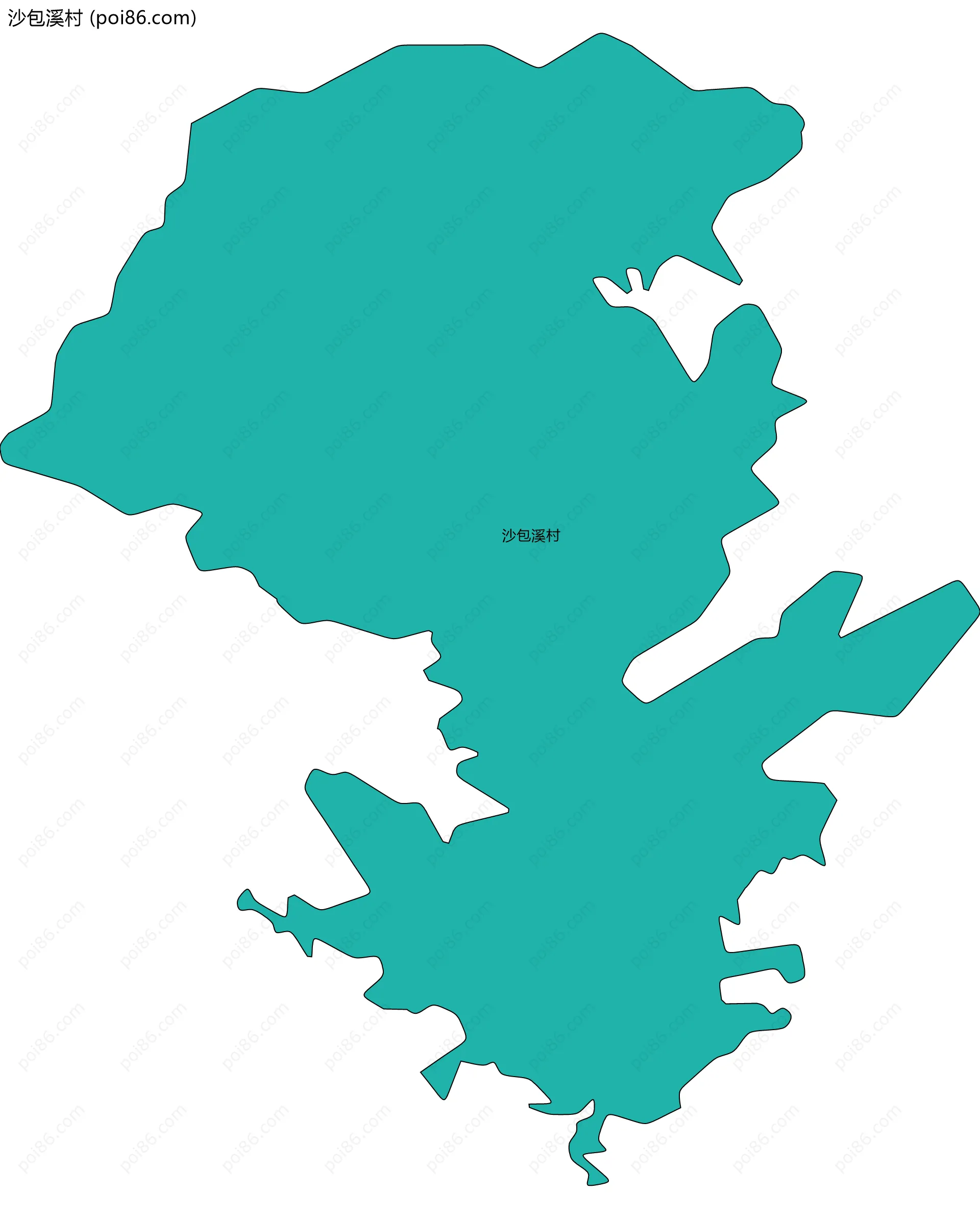 沙包溪村边界地图