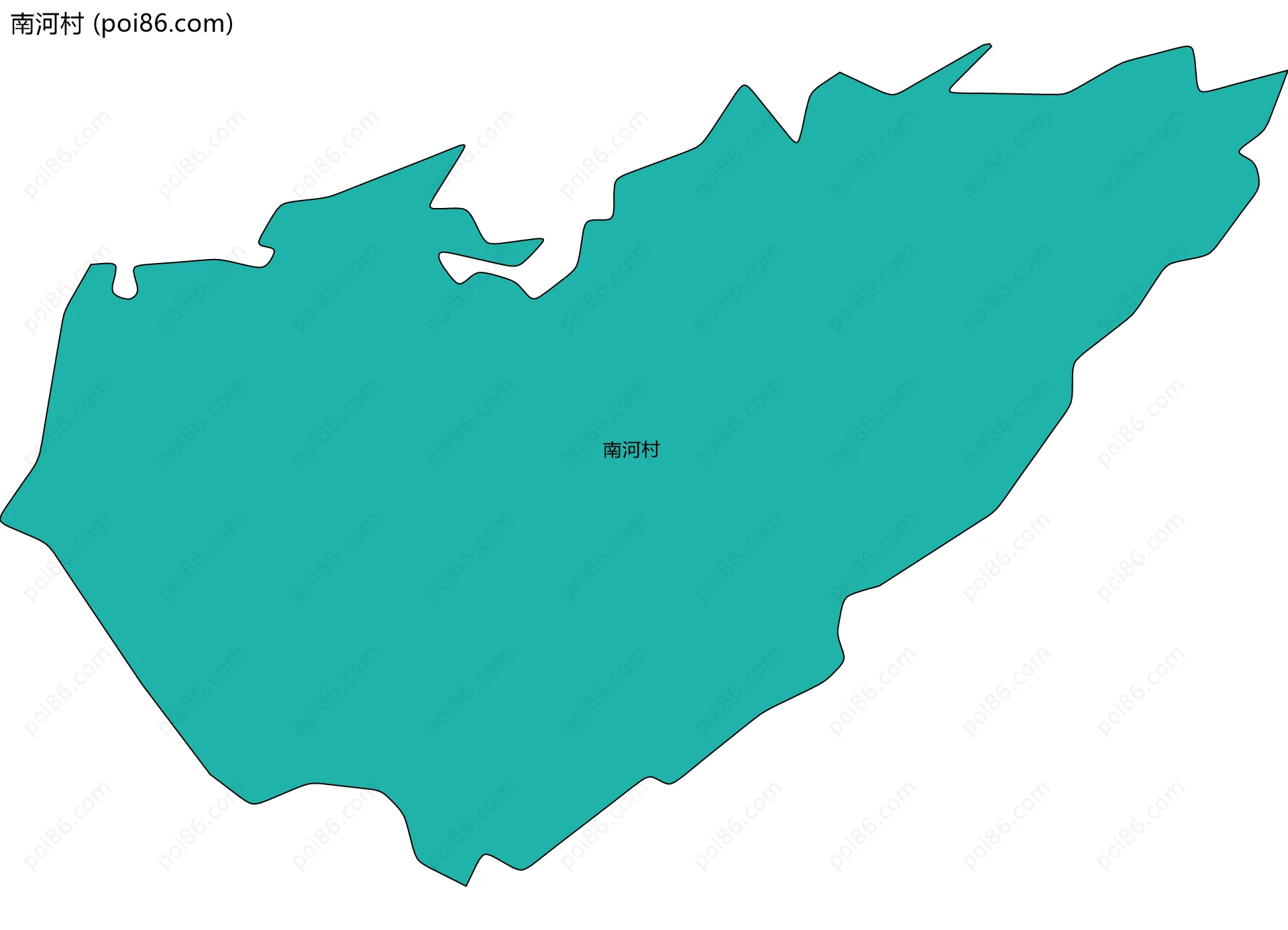 南河村边界地图