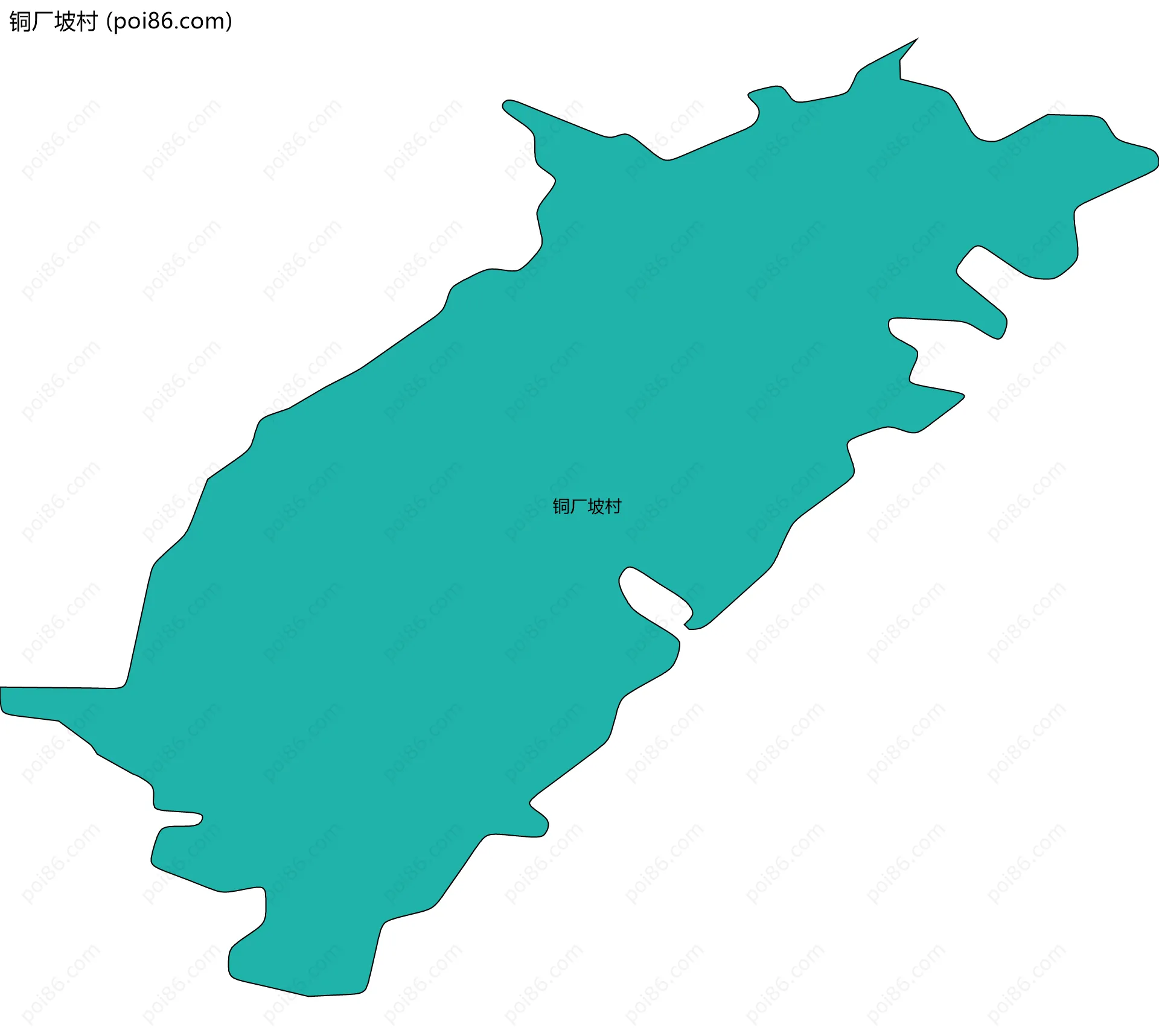 铜厂坡村边界地图