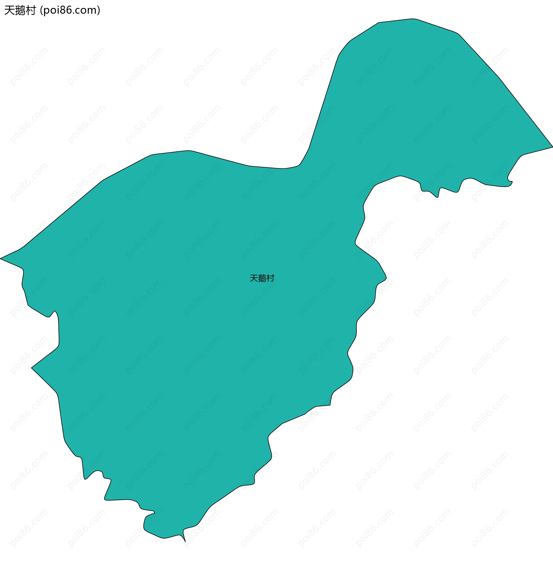 天鹅村边界地图
