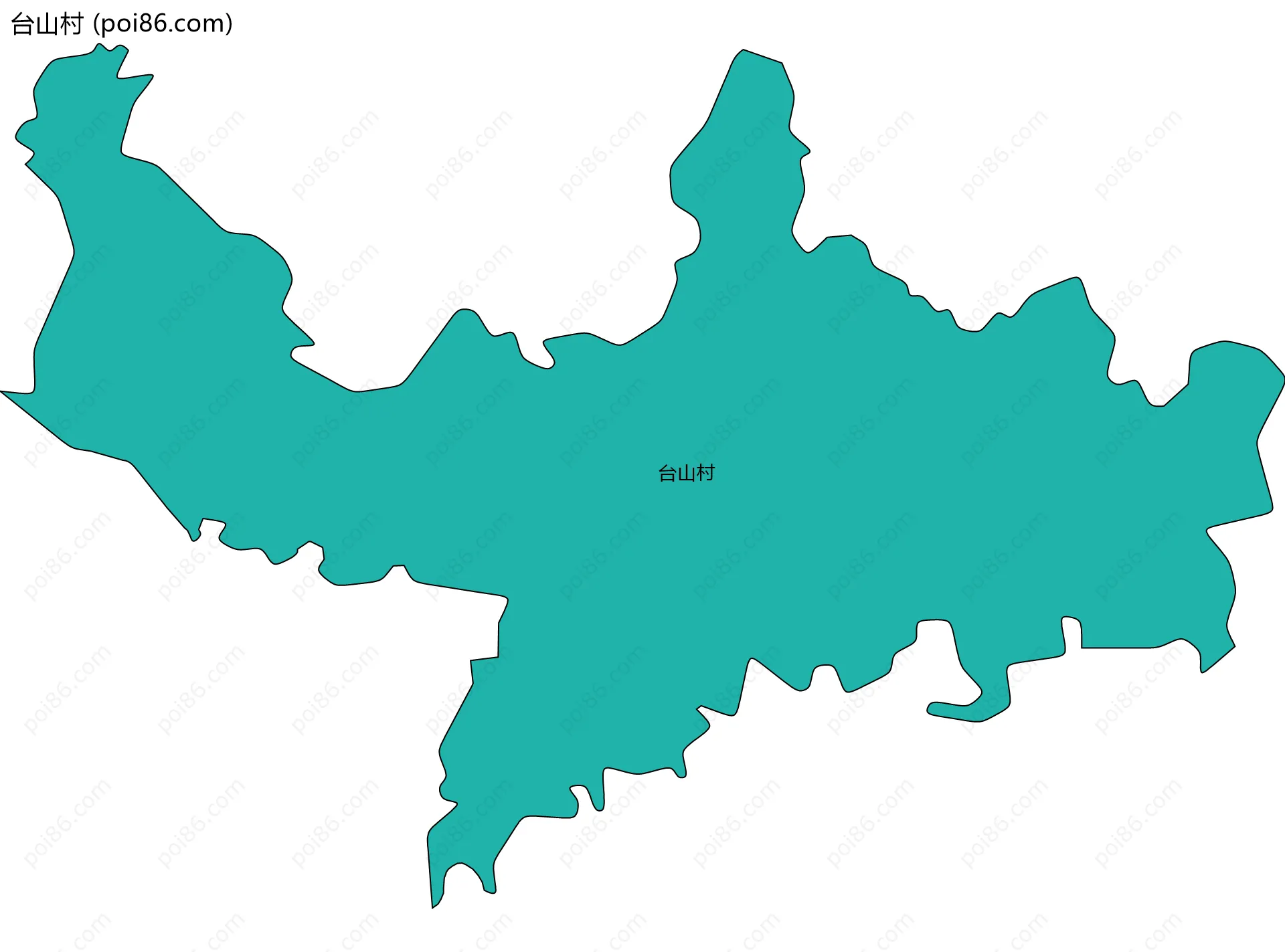 台山村边界地图