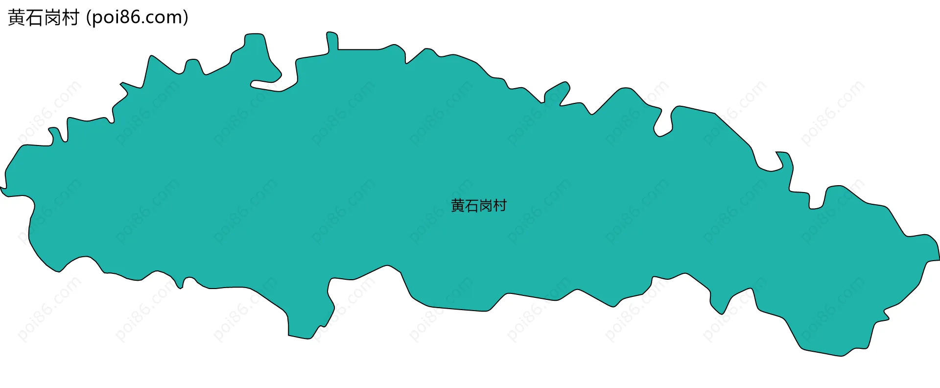 黄石岗村边界地图