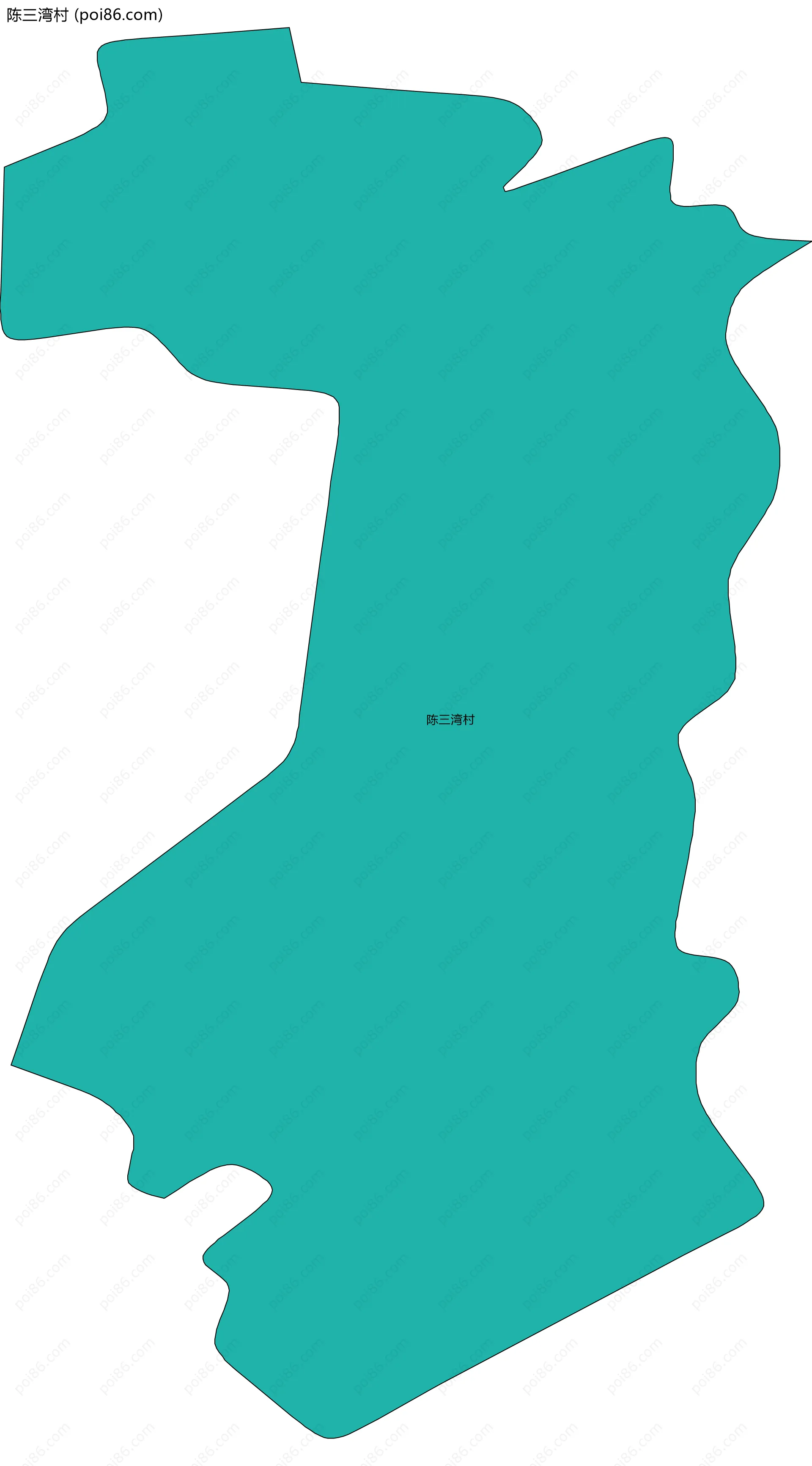 陈三湾村边界地图