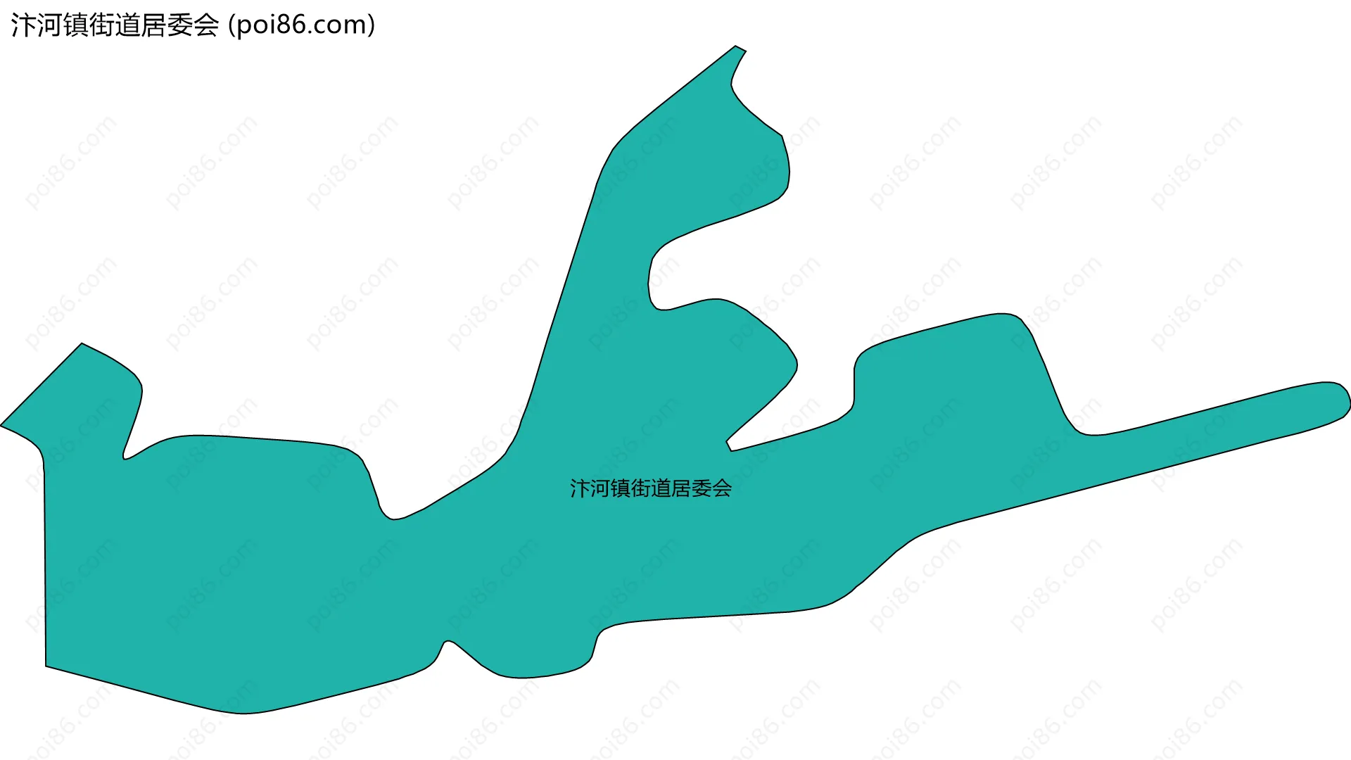 汴河镇街道居委会边界地图