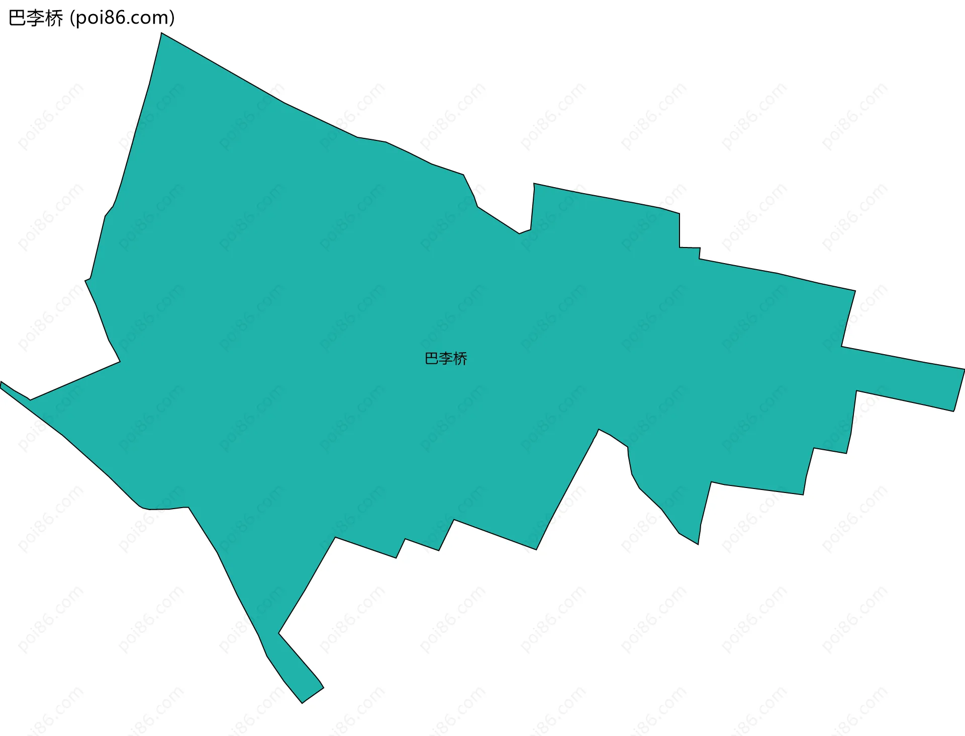 巴李桥边界地图