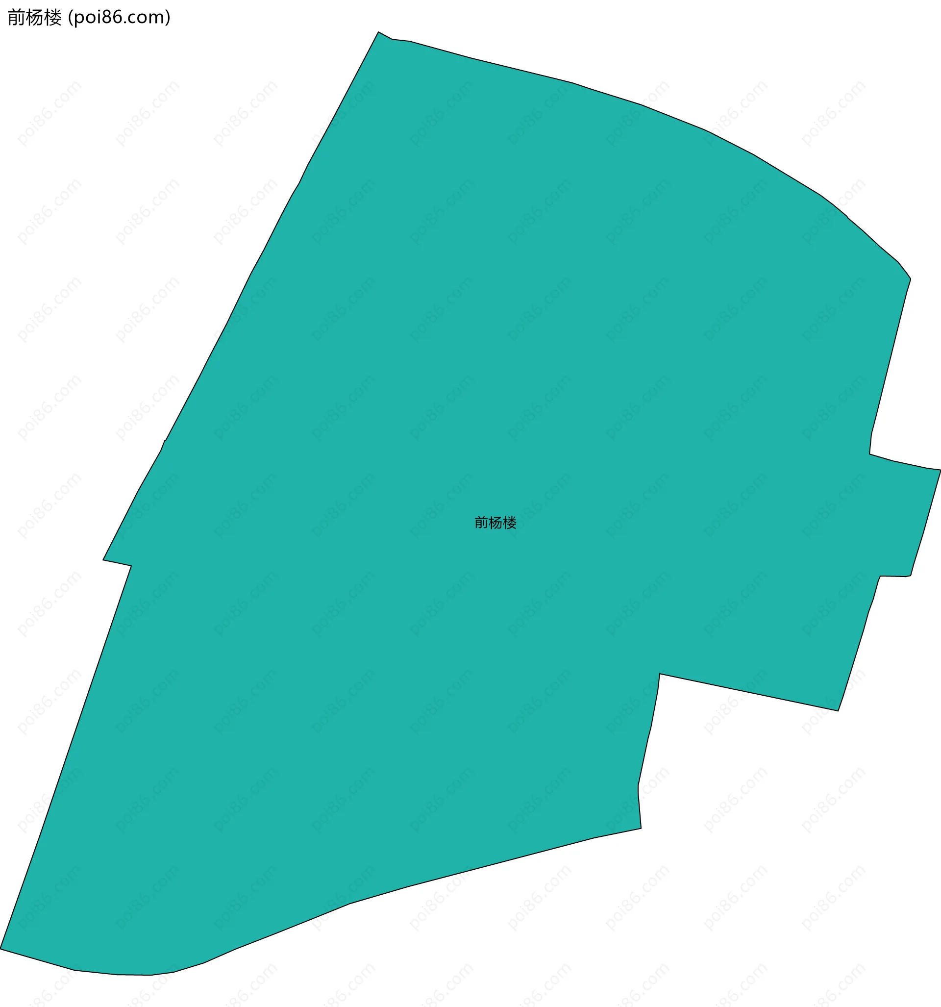 前杨楼边界地图