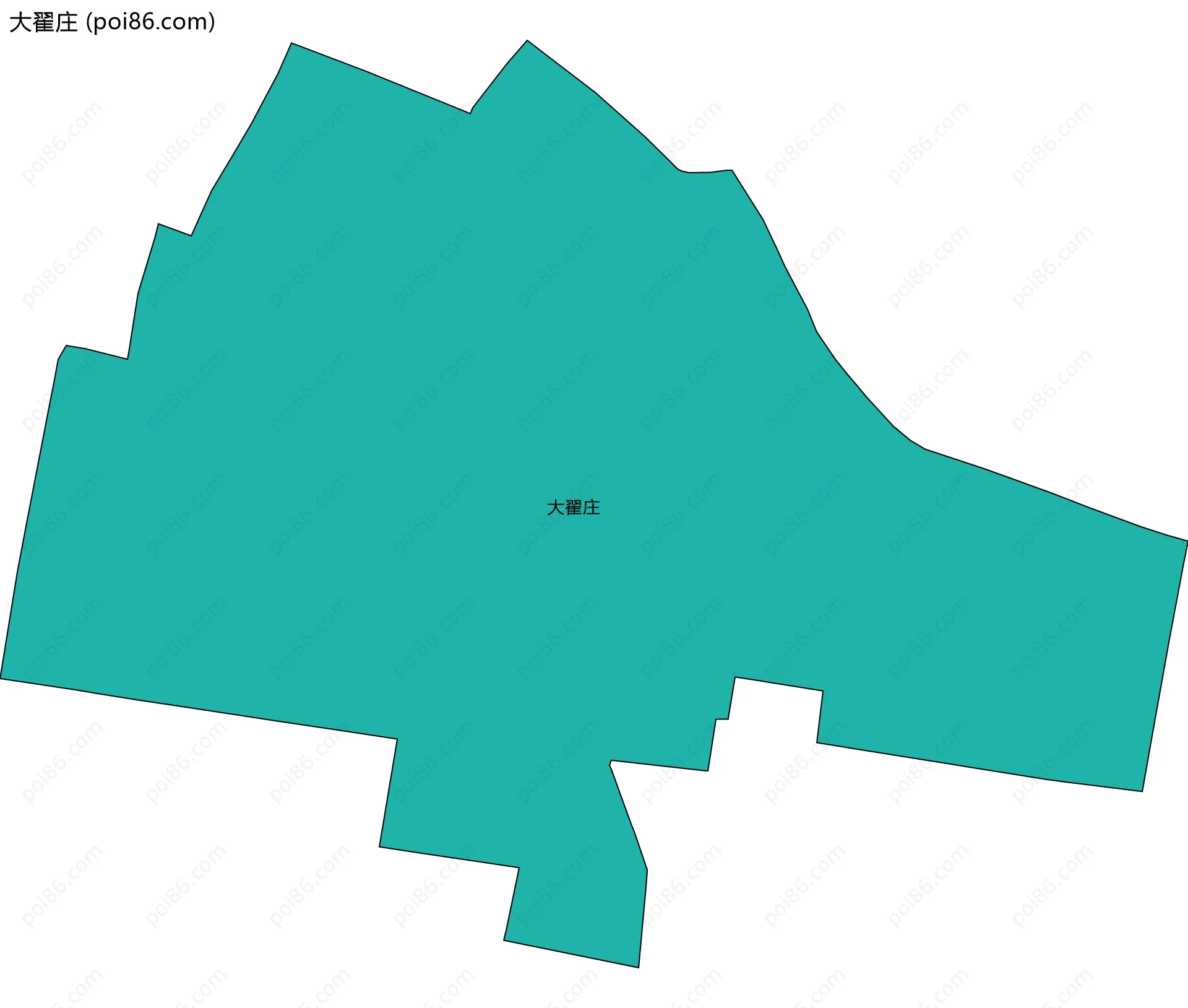 大翟庄边界地图