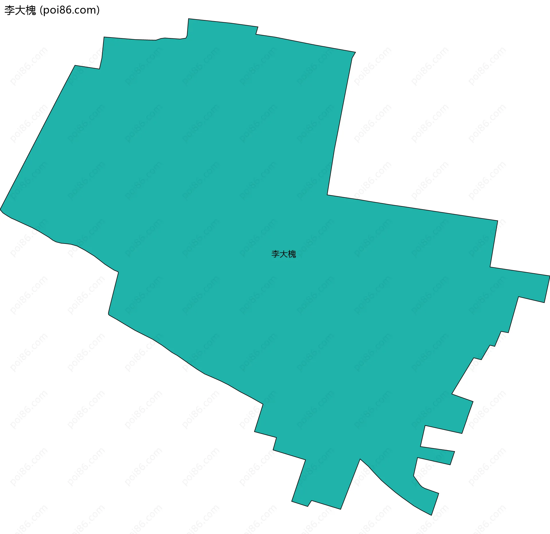 李大槐边界地图