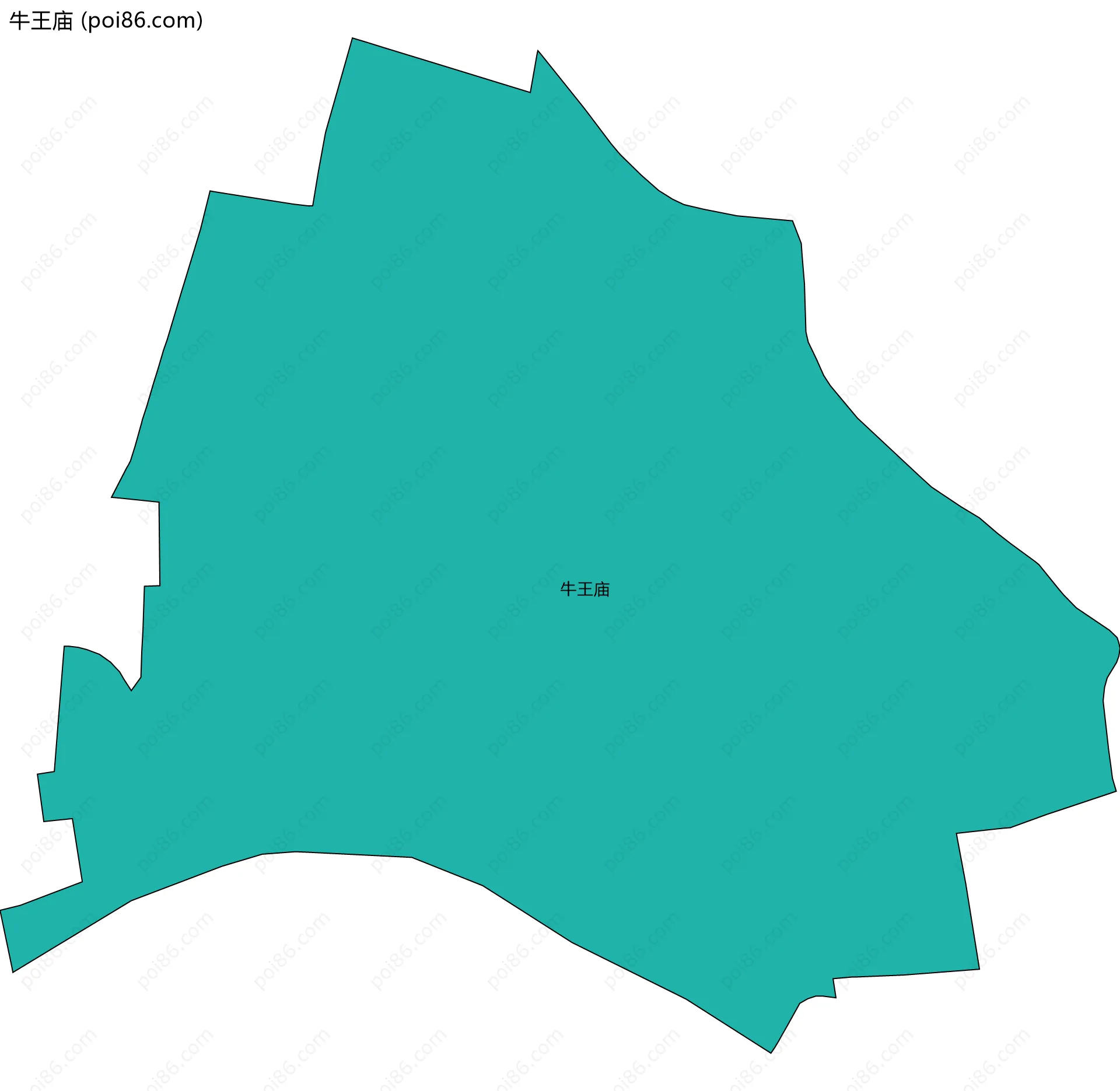 牛王庙边界地图