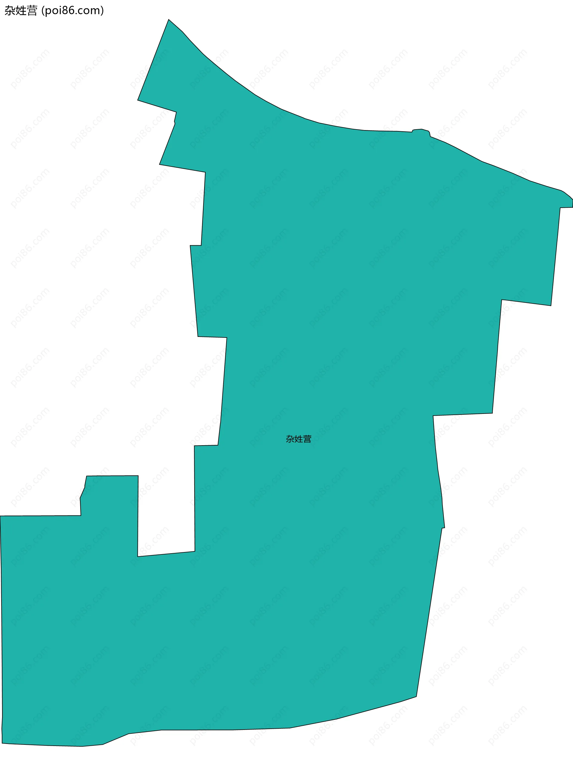 杂姓营边界地图