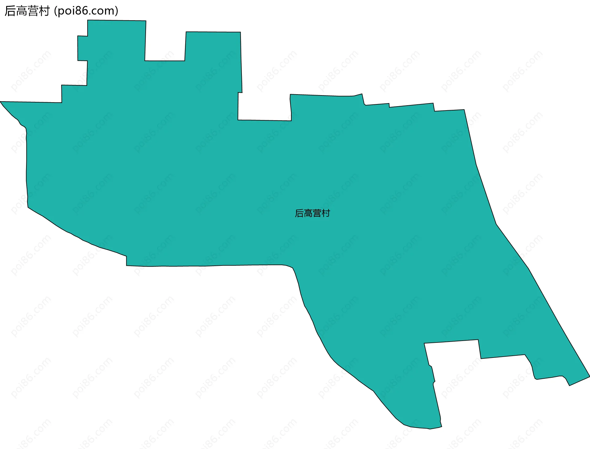 后高营村边界地图