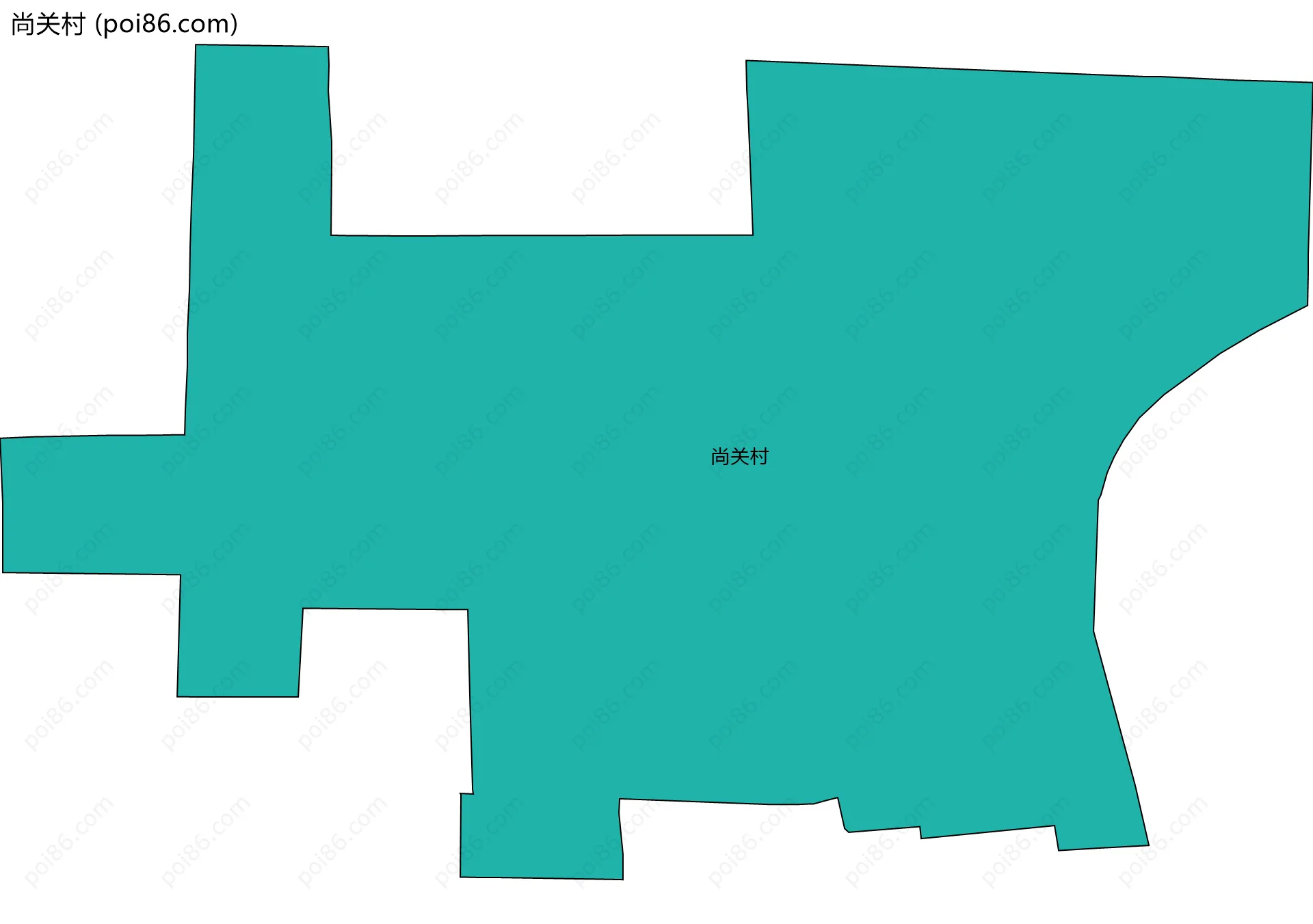 尚关村边界地图