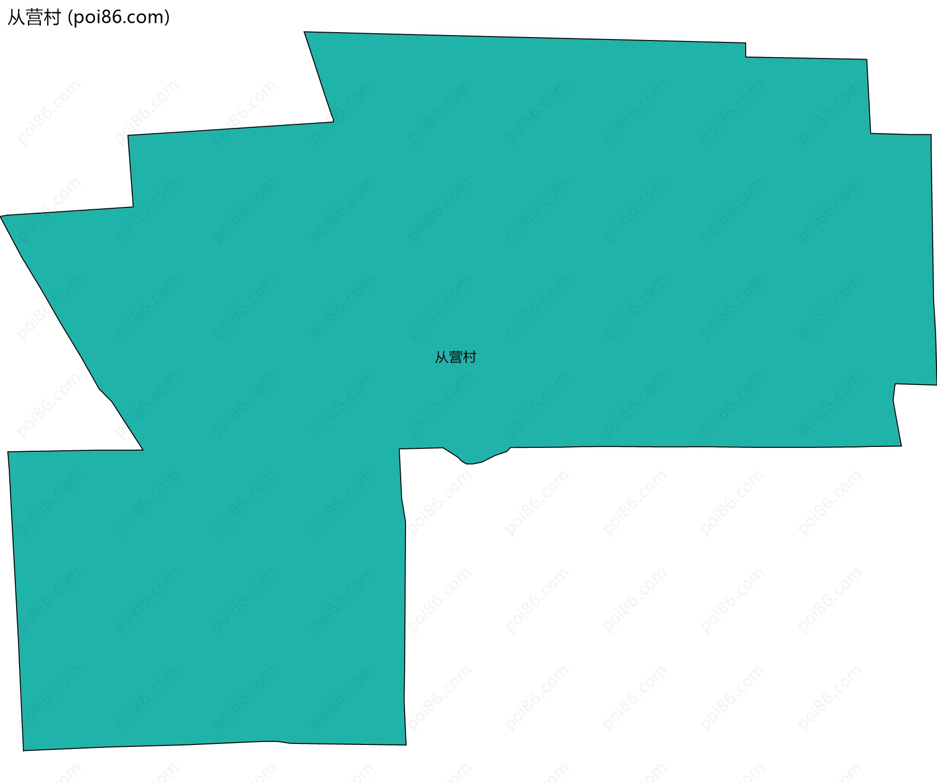 从营村边界地图