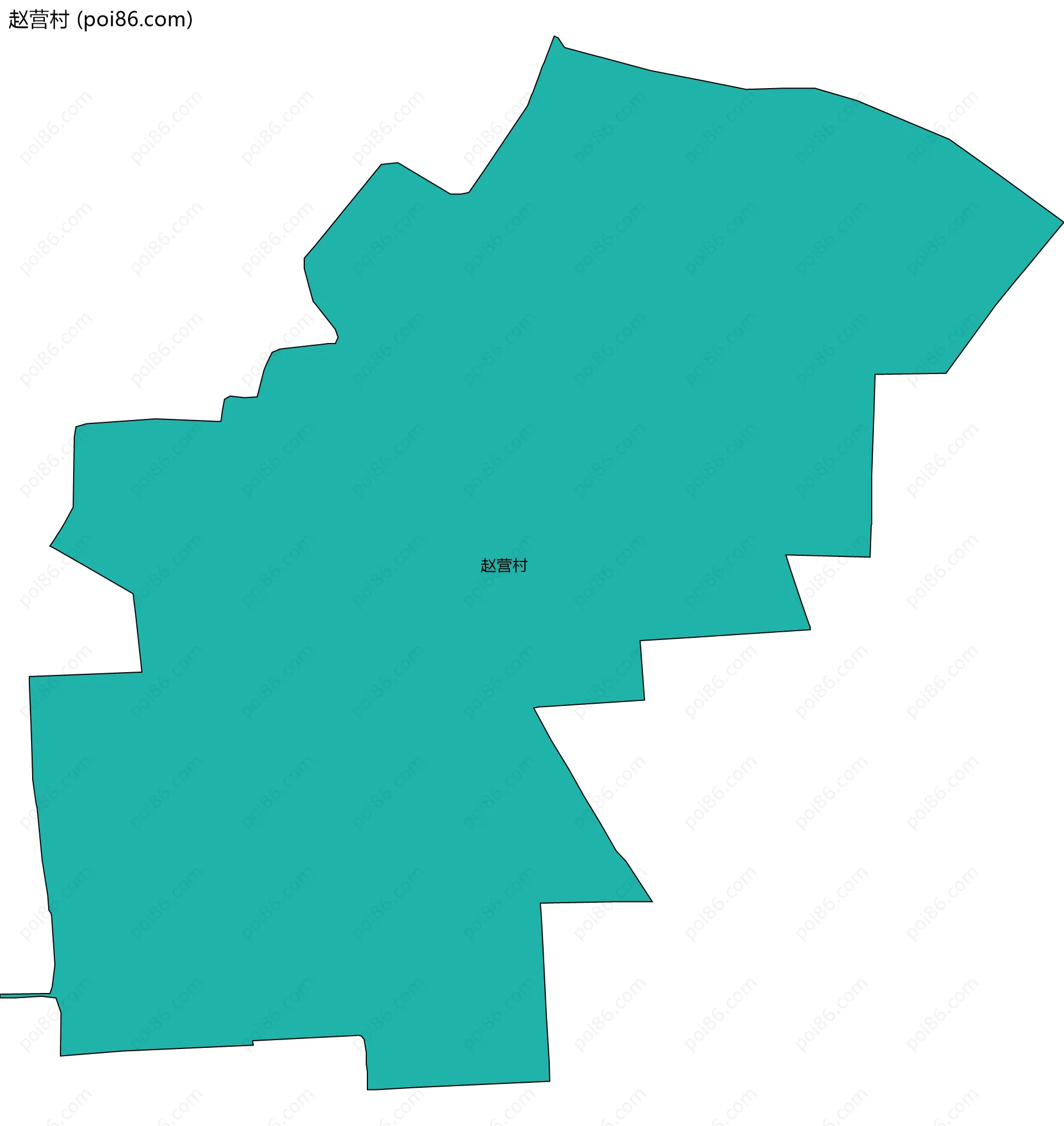 赵营村边界地图