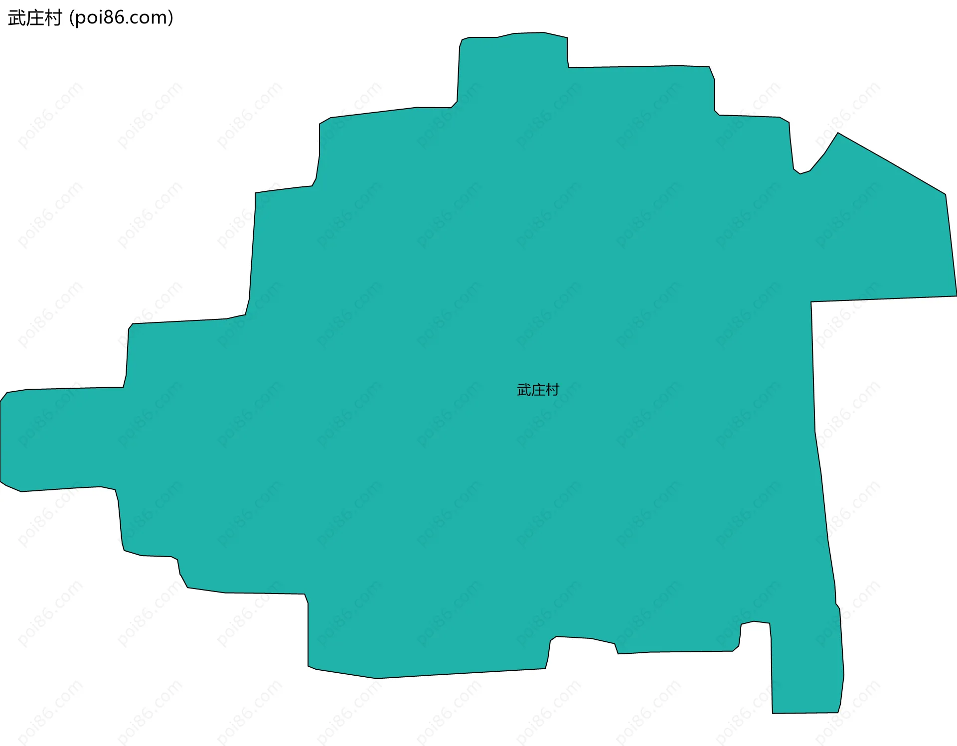 武庄村边界地图