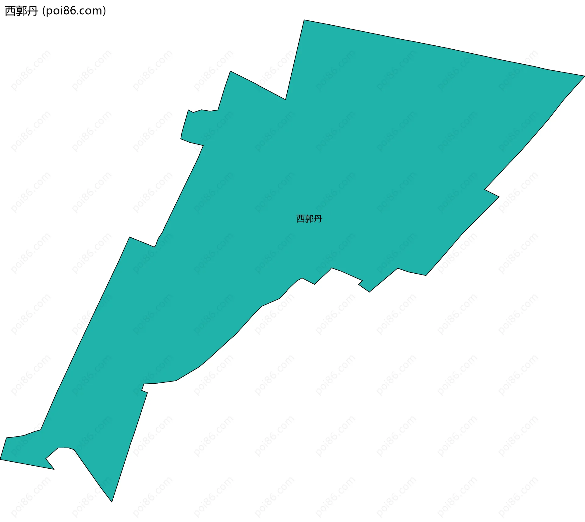 西郭丹边界地图