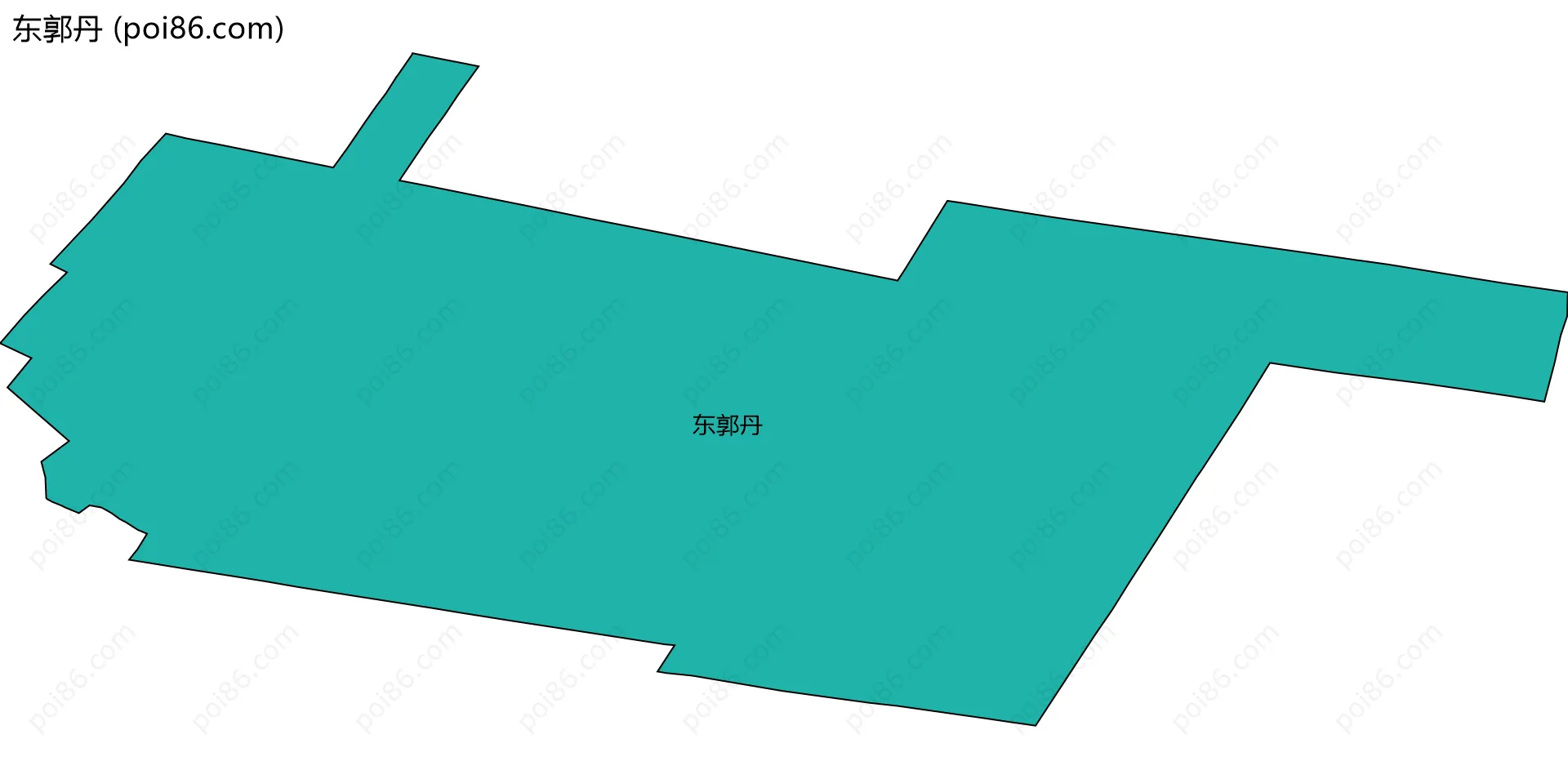 东郭丹边界地图