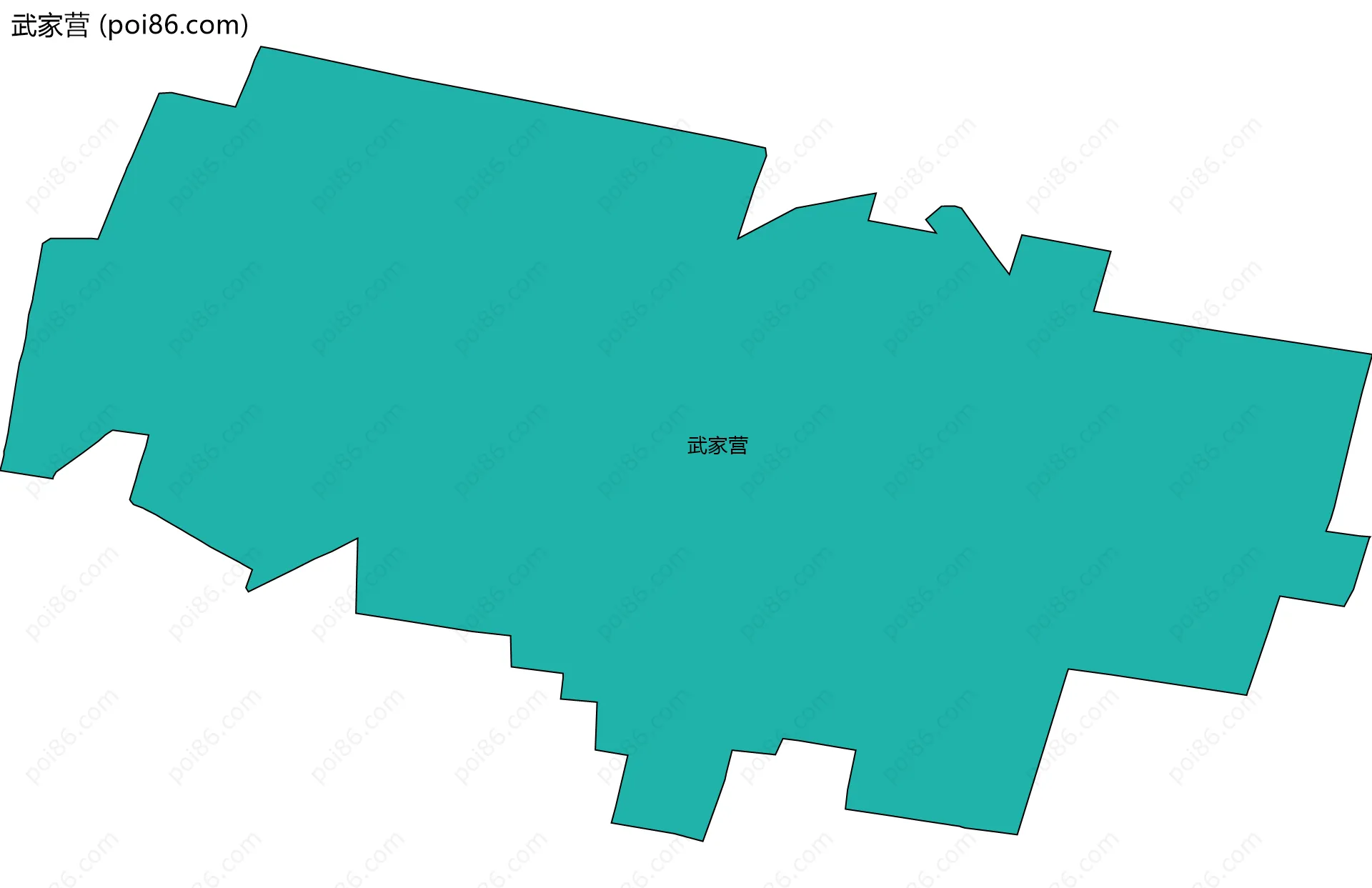 武家营边界地图