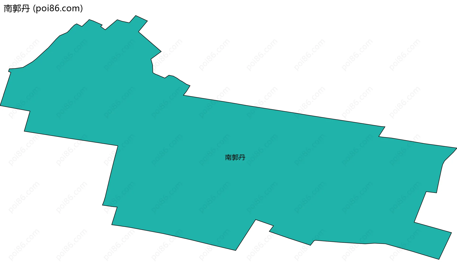 南郭丹边界地图
