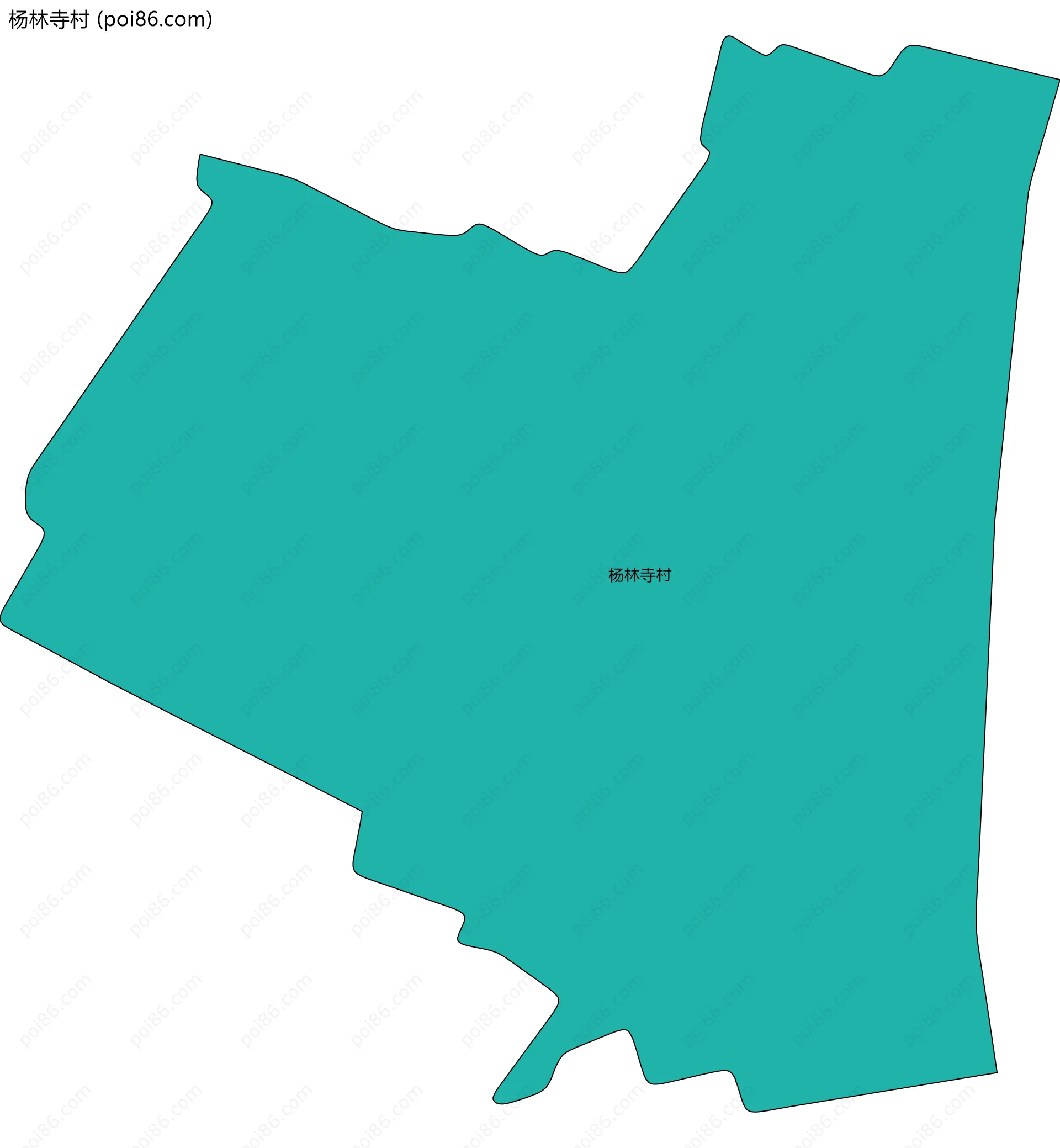 杨林寺村边界地图