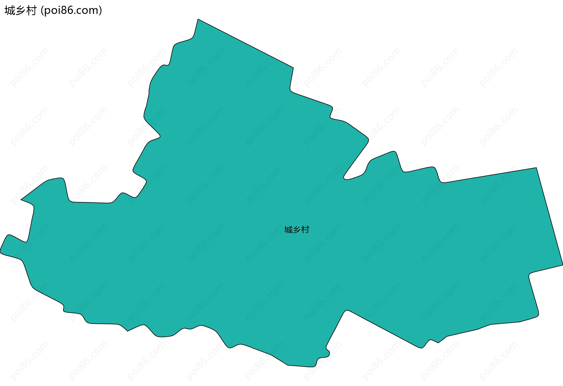 城乡村边界地图