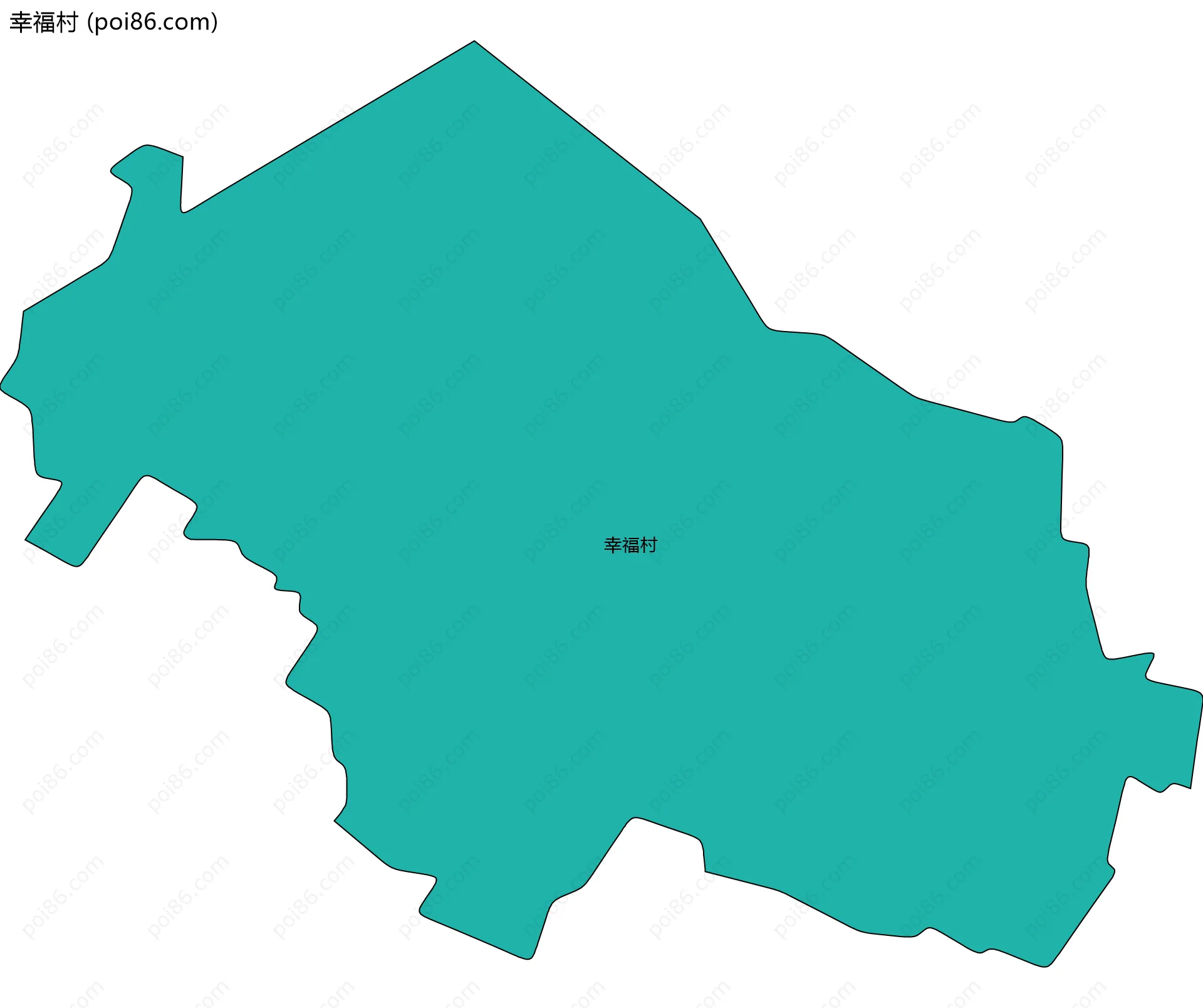 幸福村边界地图