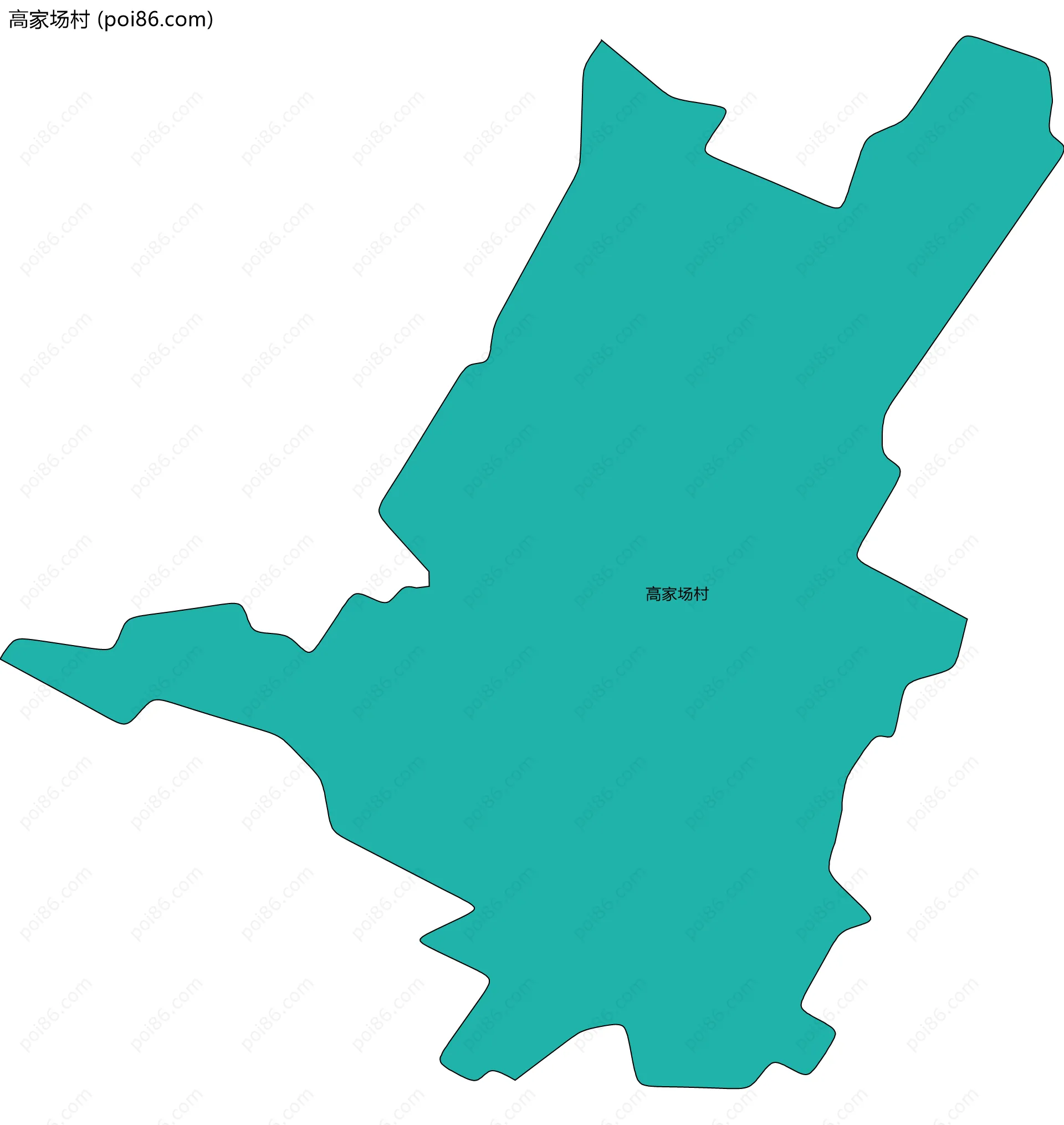 高家场村边界地图