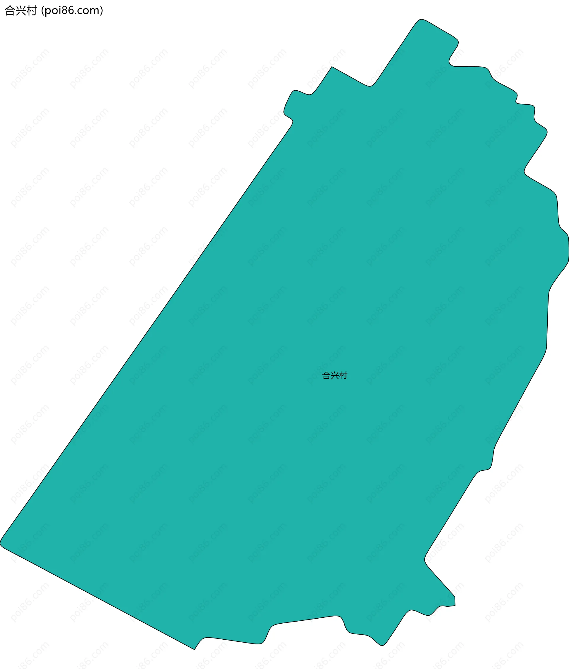 合兴村边界地图