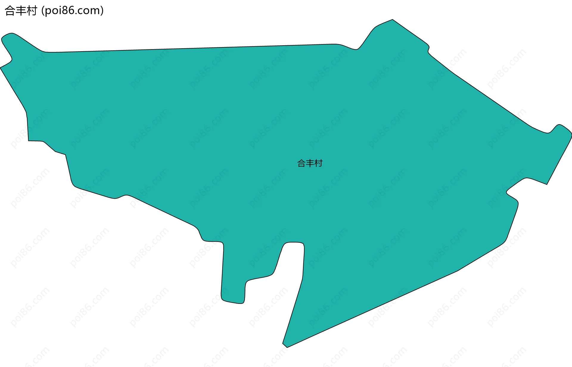 合丰村边界地图