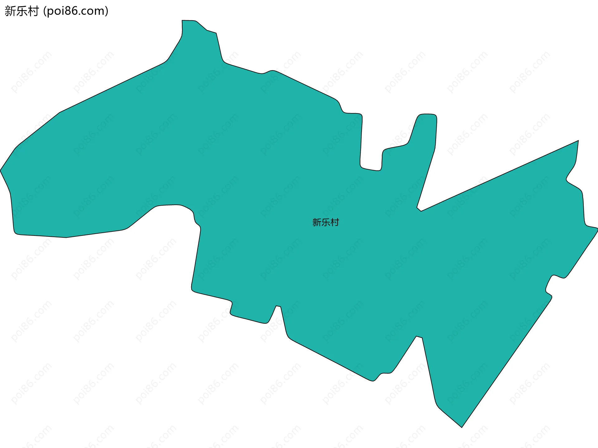 新乐村边界地图
