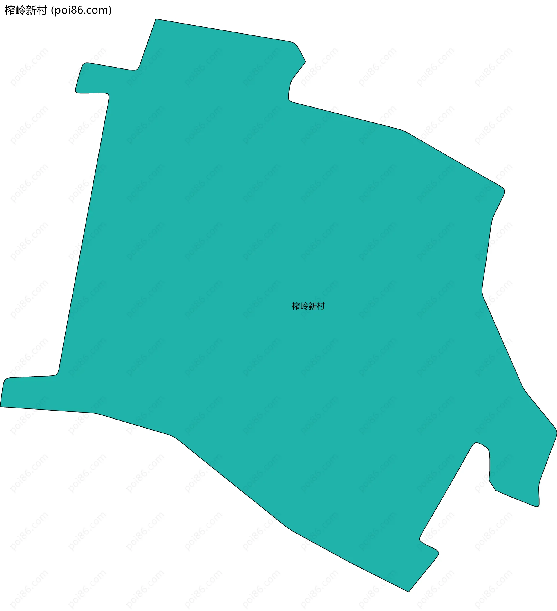 榨岭新村边界地图