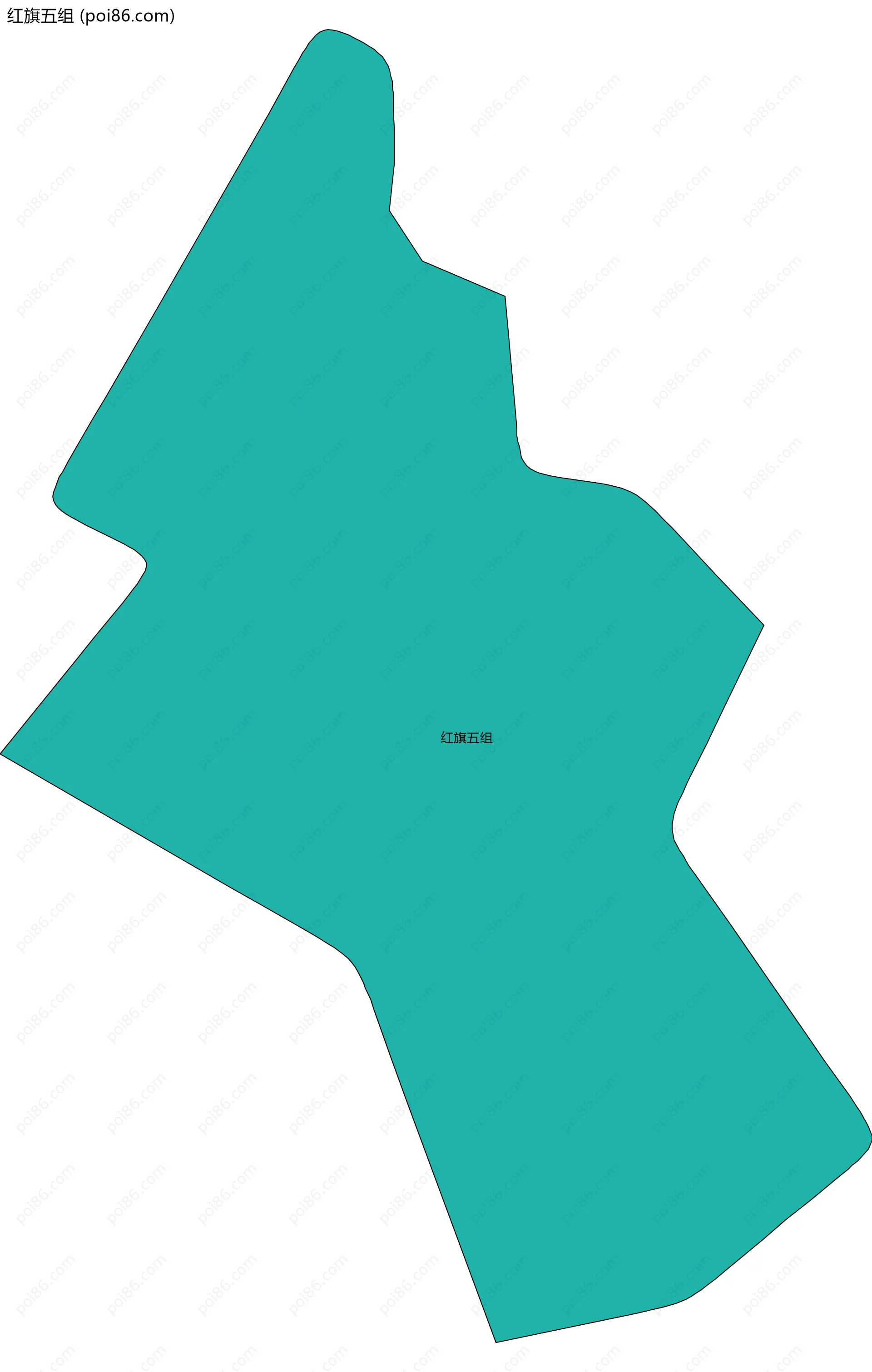 红旗五组边界地图