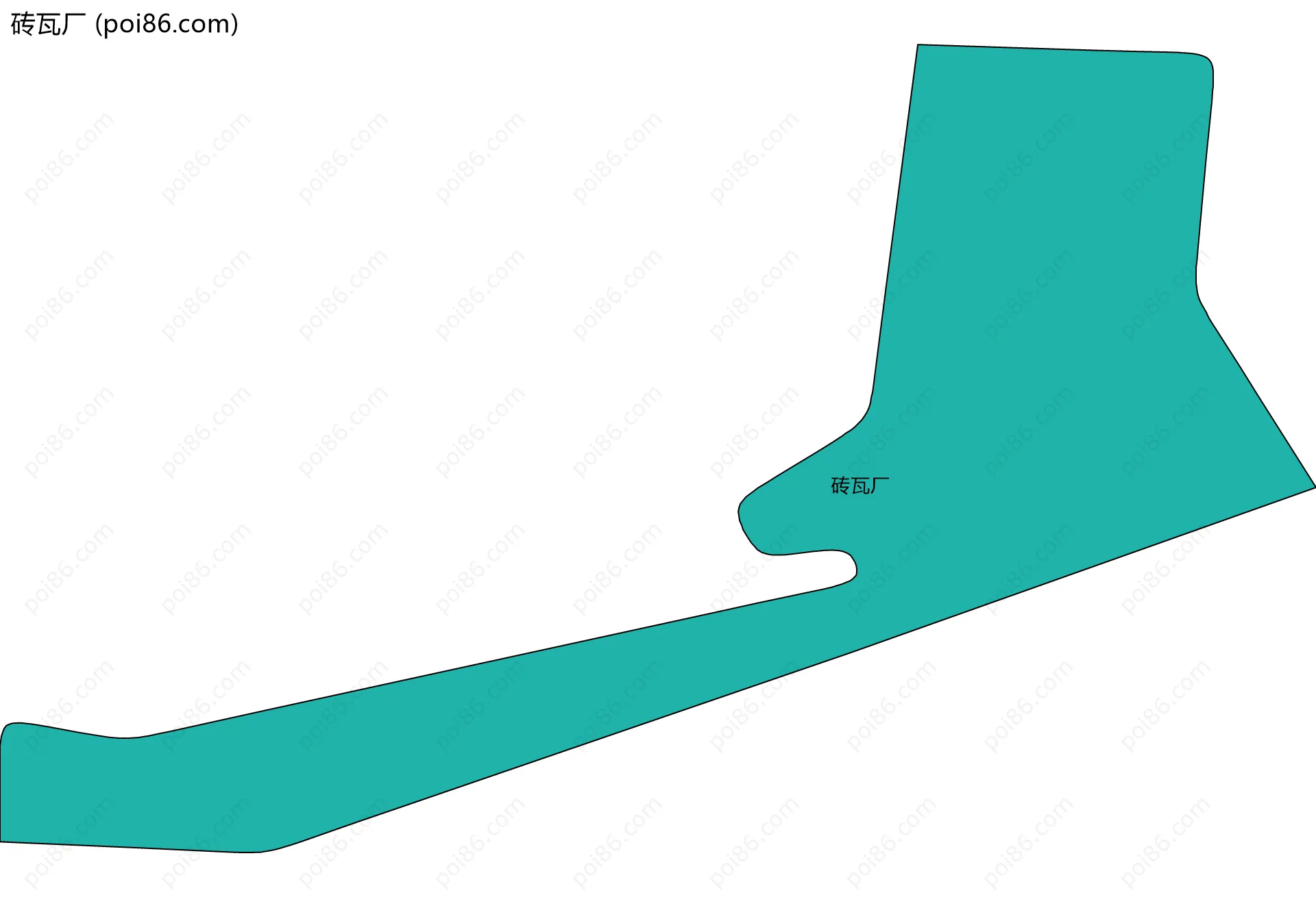 砖瓦厂边界地图