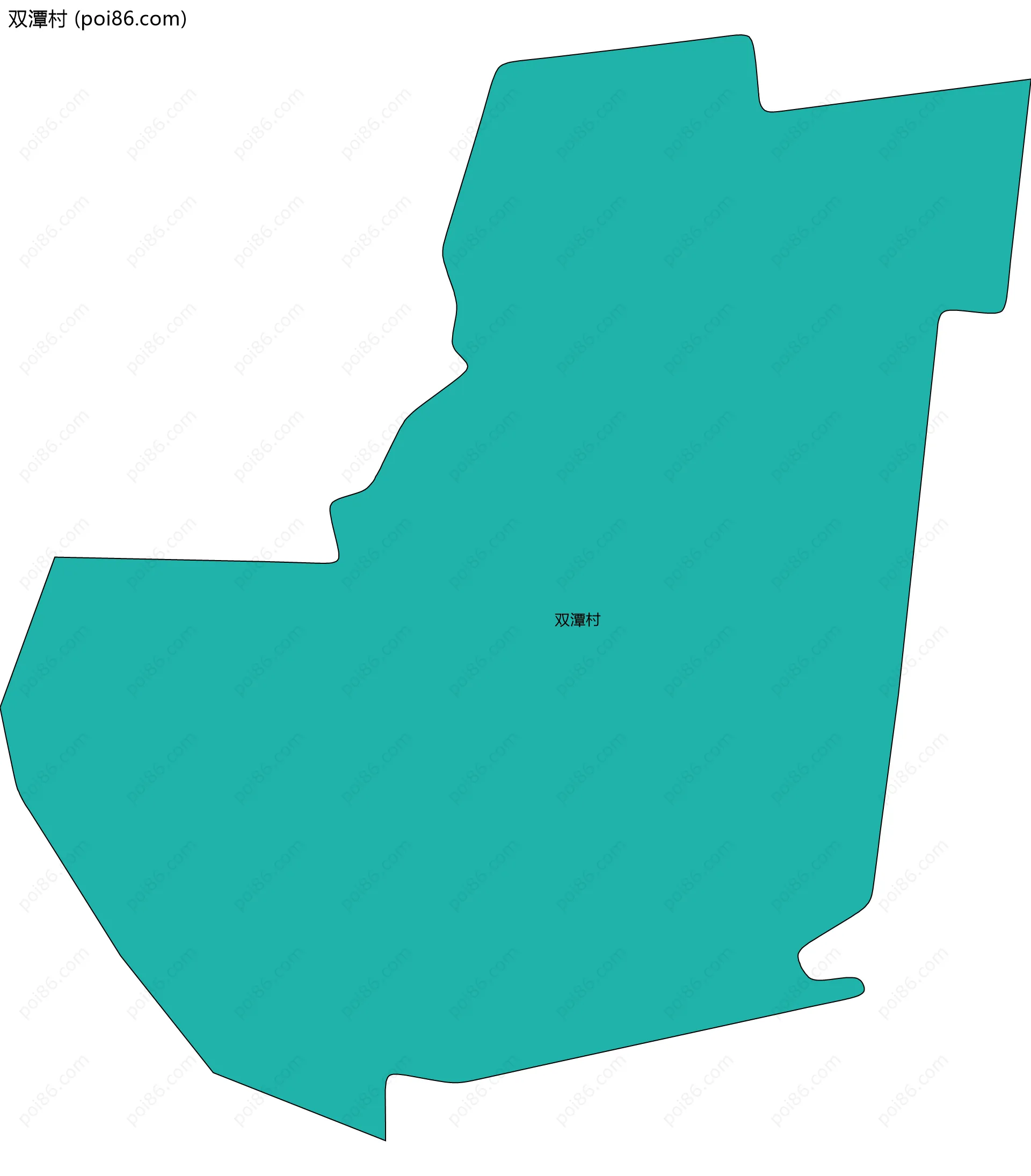 双潭村边界地图