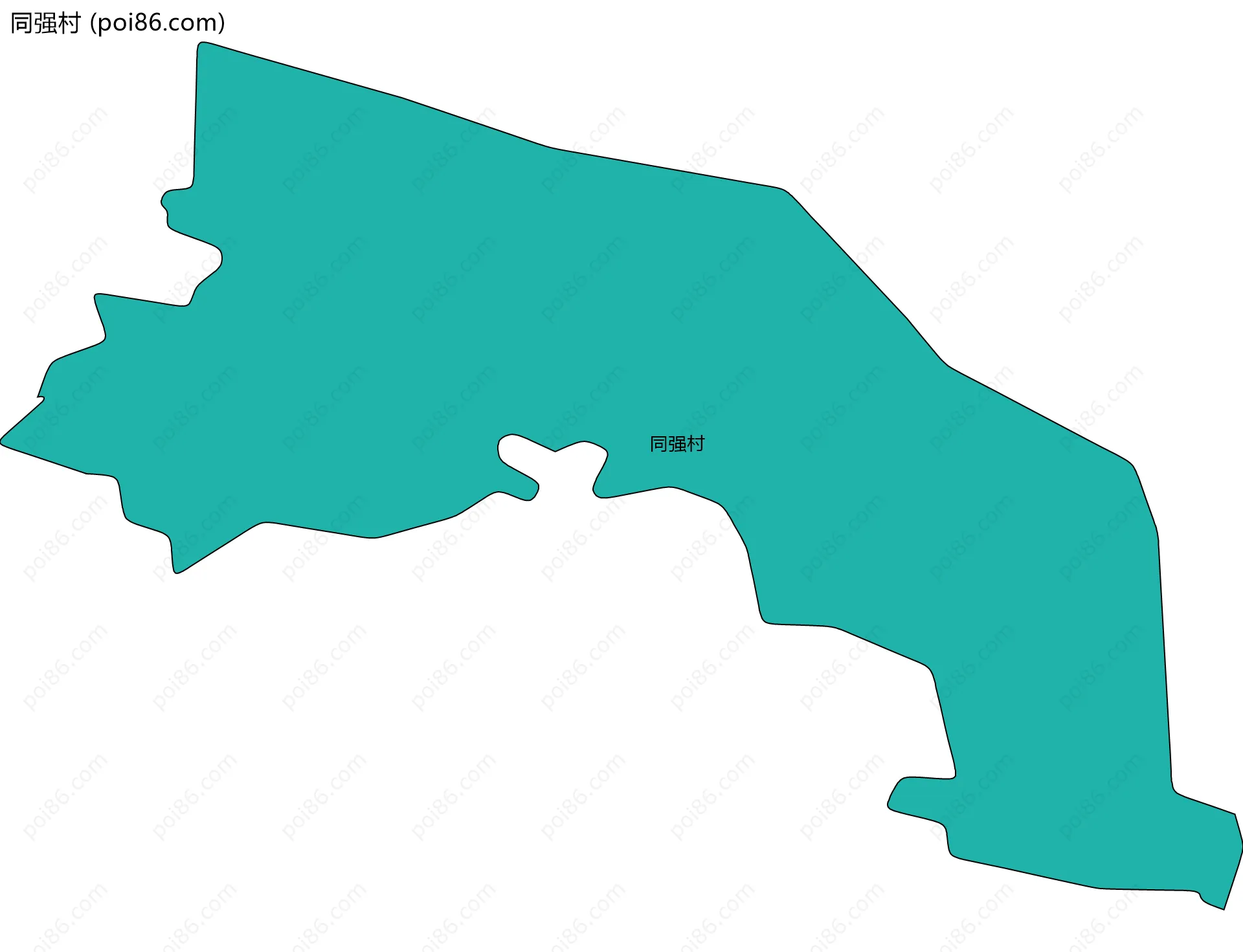 同强村边界地图