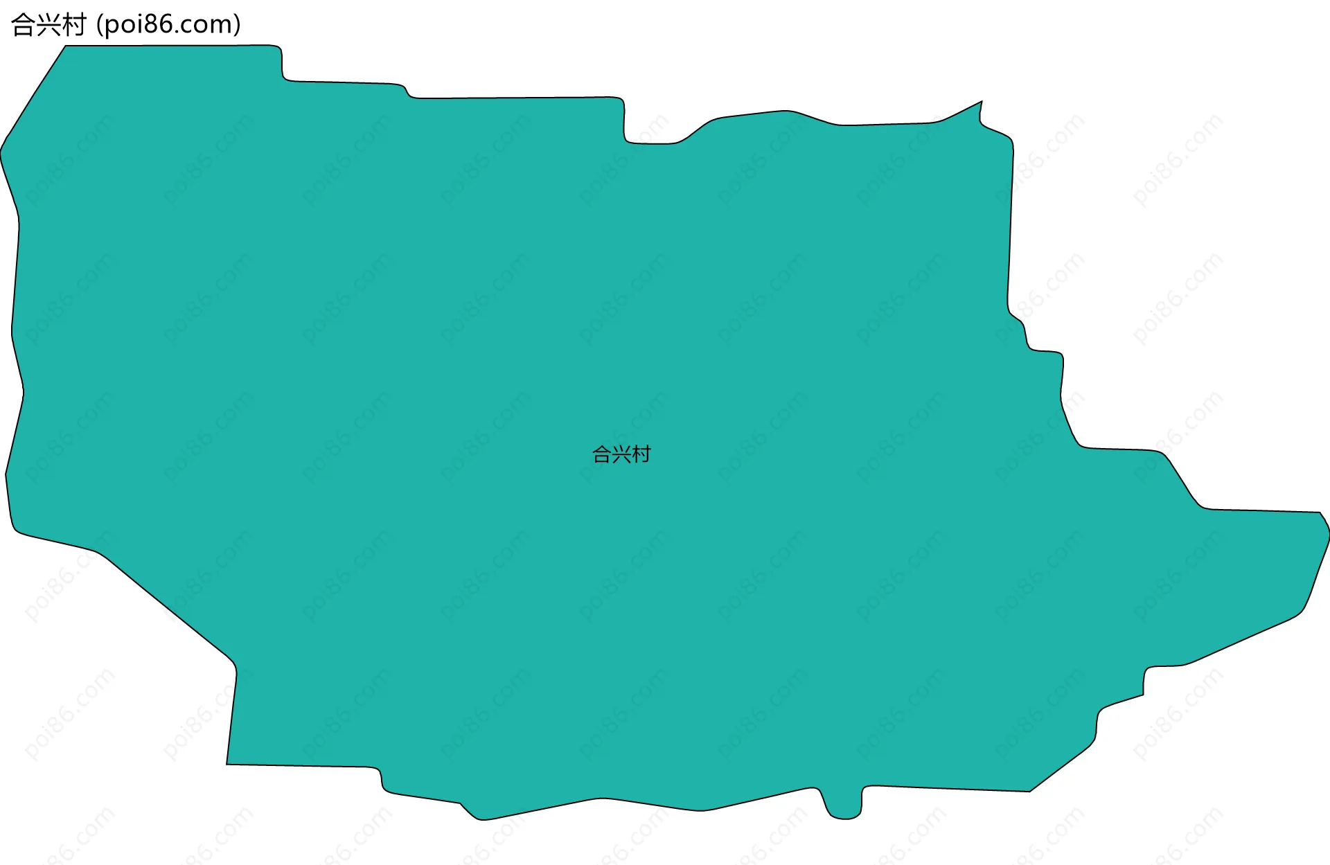 合兴村边界地图