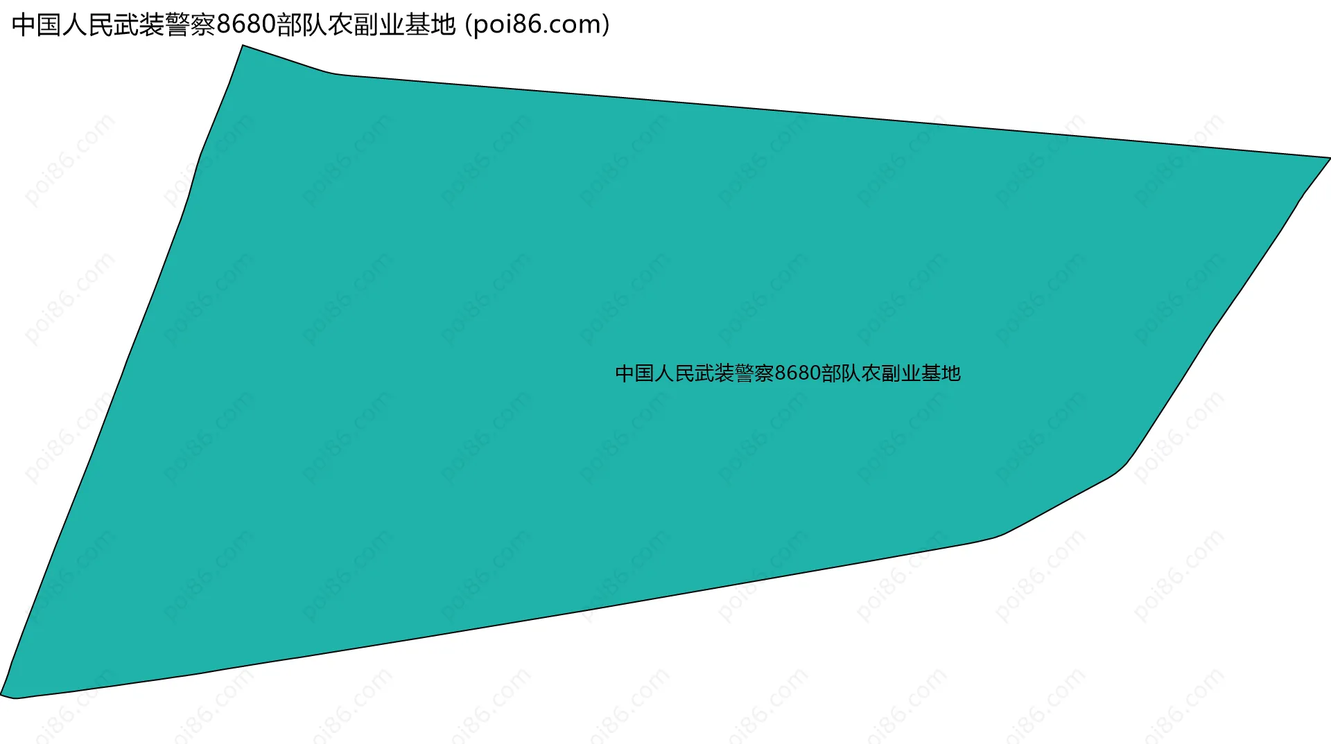 中国人民武装警察8680部队农副业基地边界地图